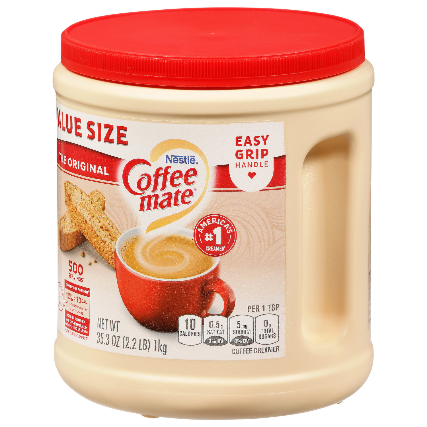 Nestlé Coffee-mate Hazelnut Coffee Creamer 15 oz. Plastic Container  Nutrition Facts - Eat This Much