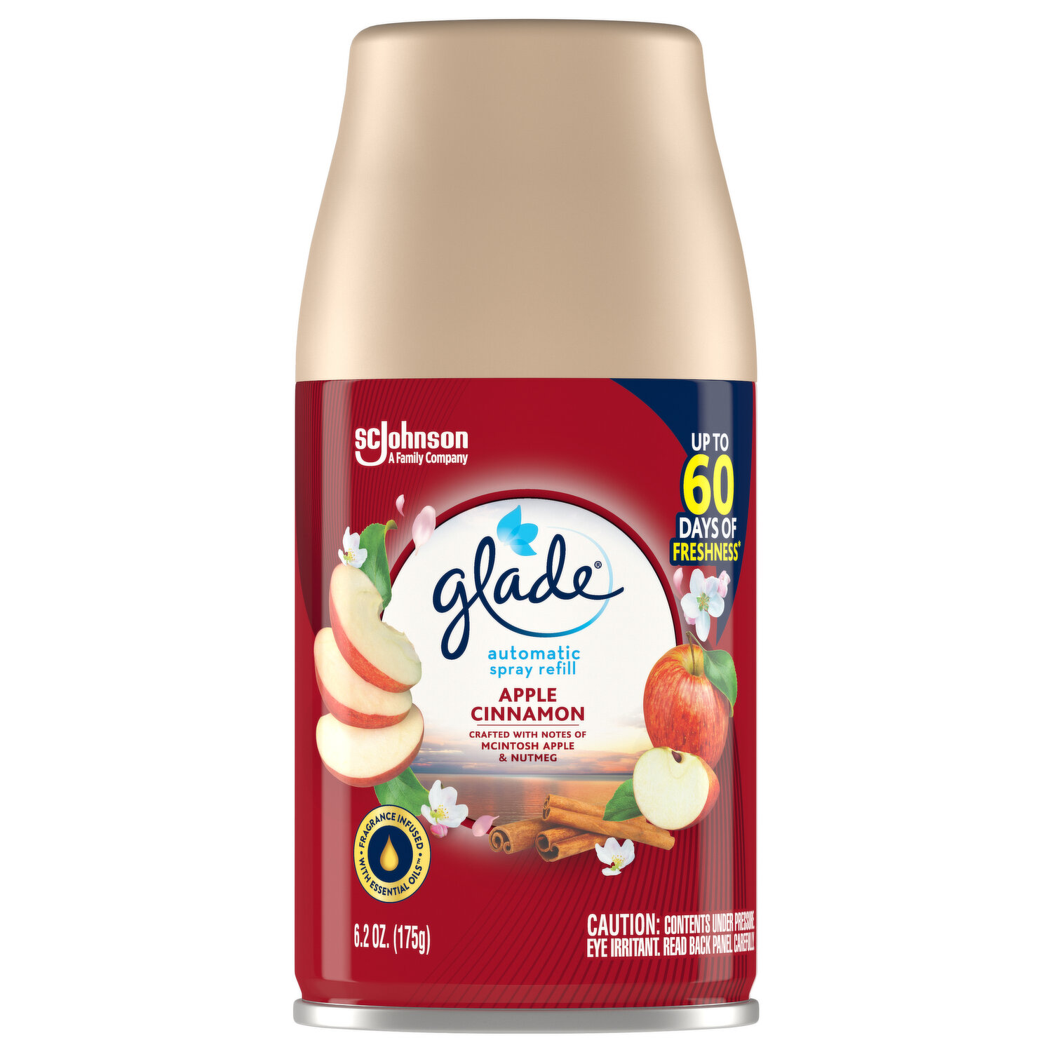 Glade Automatic Spray Refill, Apple Cinnamon - Super 1 Foods