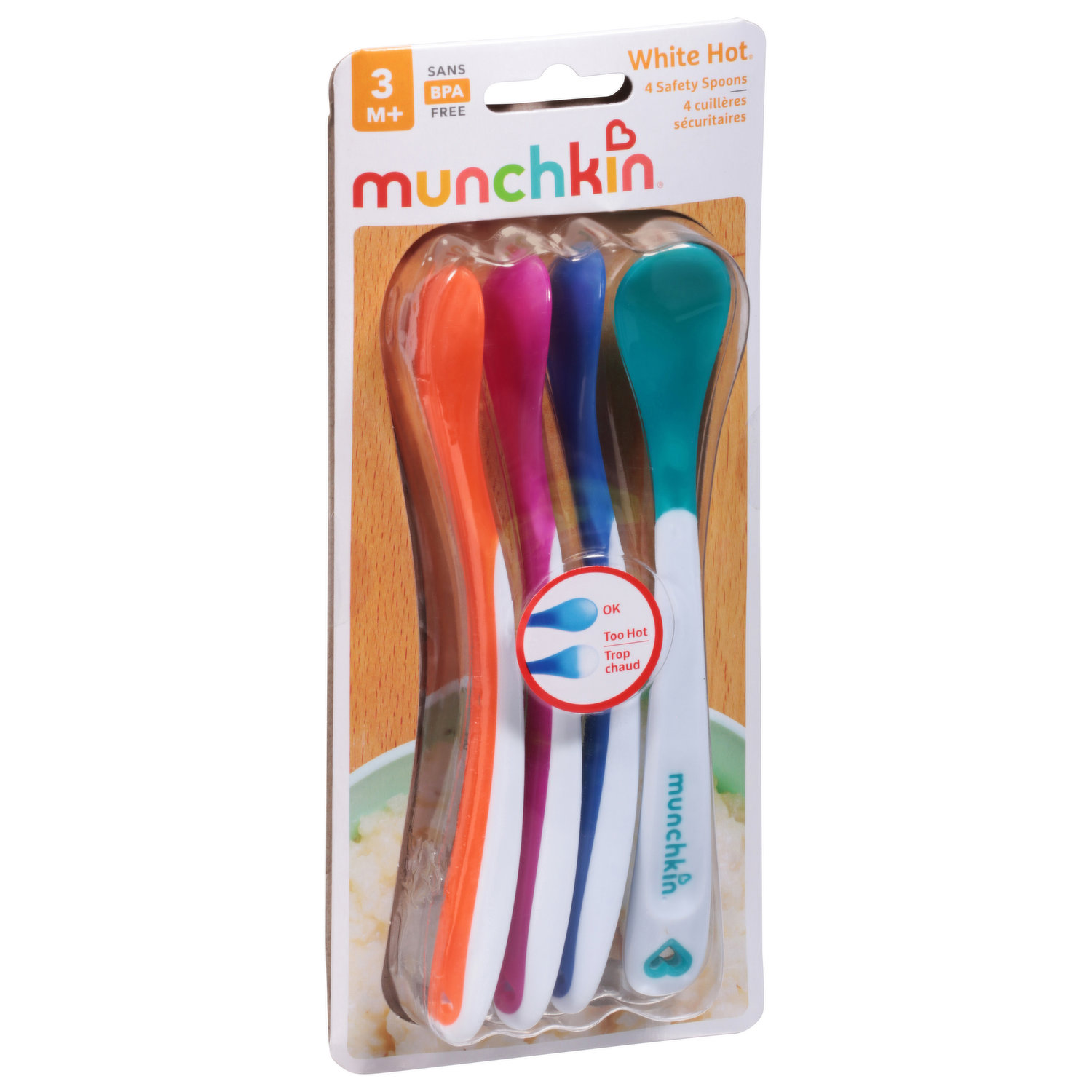 Munchkin White Hot Infant Spoons - 4 Pack