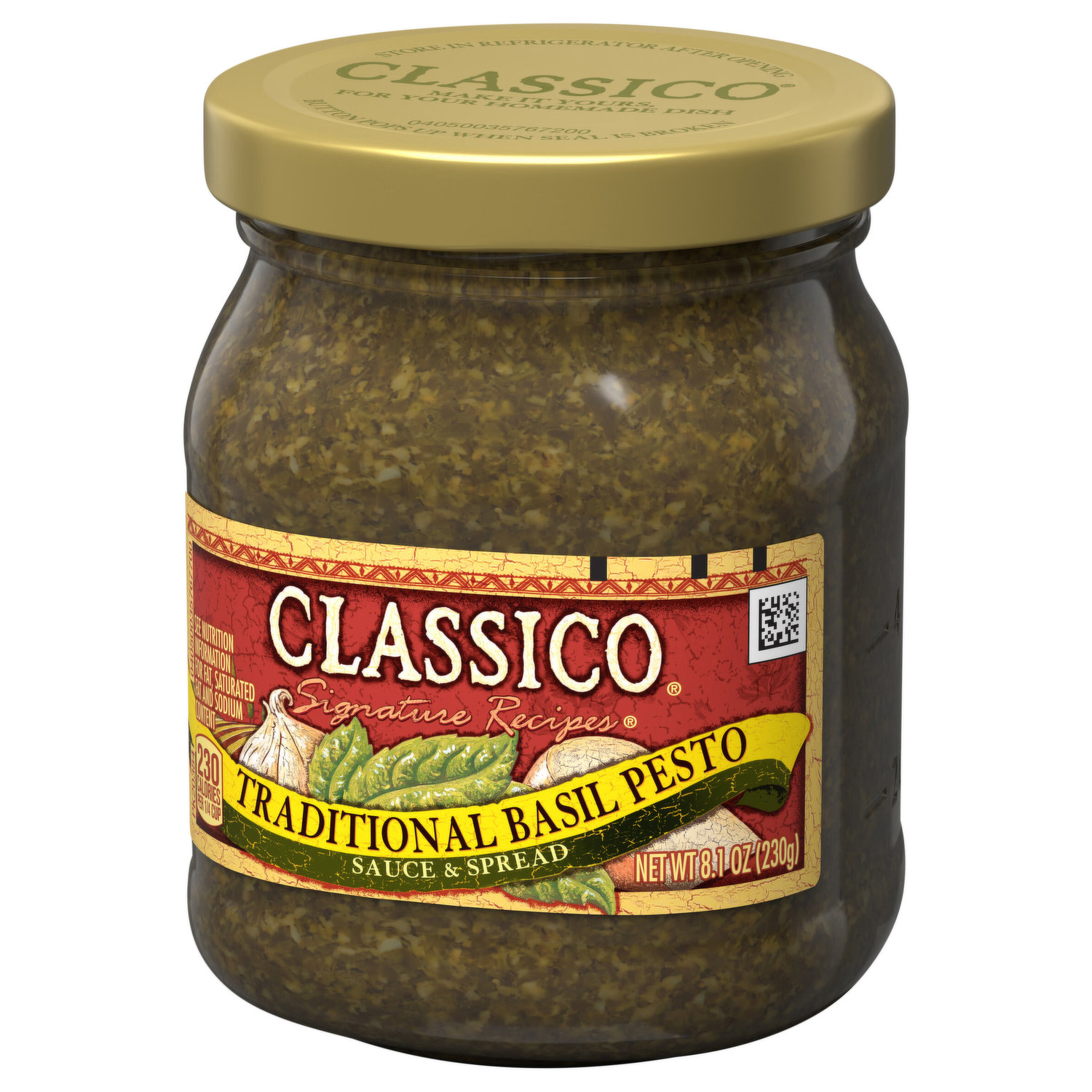 Classico Sauce Spread Traditional Basil Pesto FRESH by