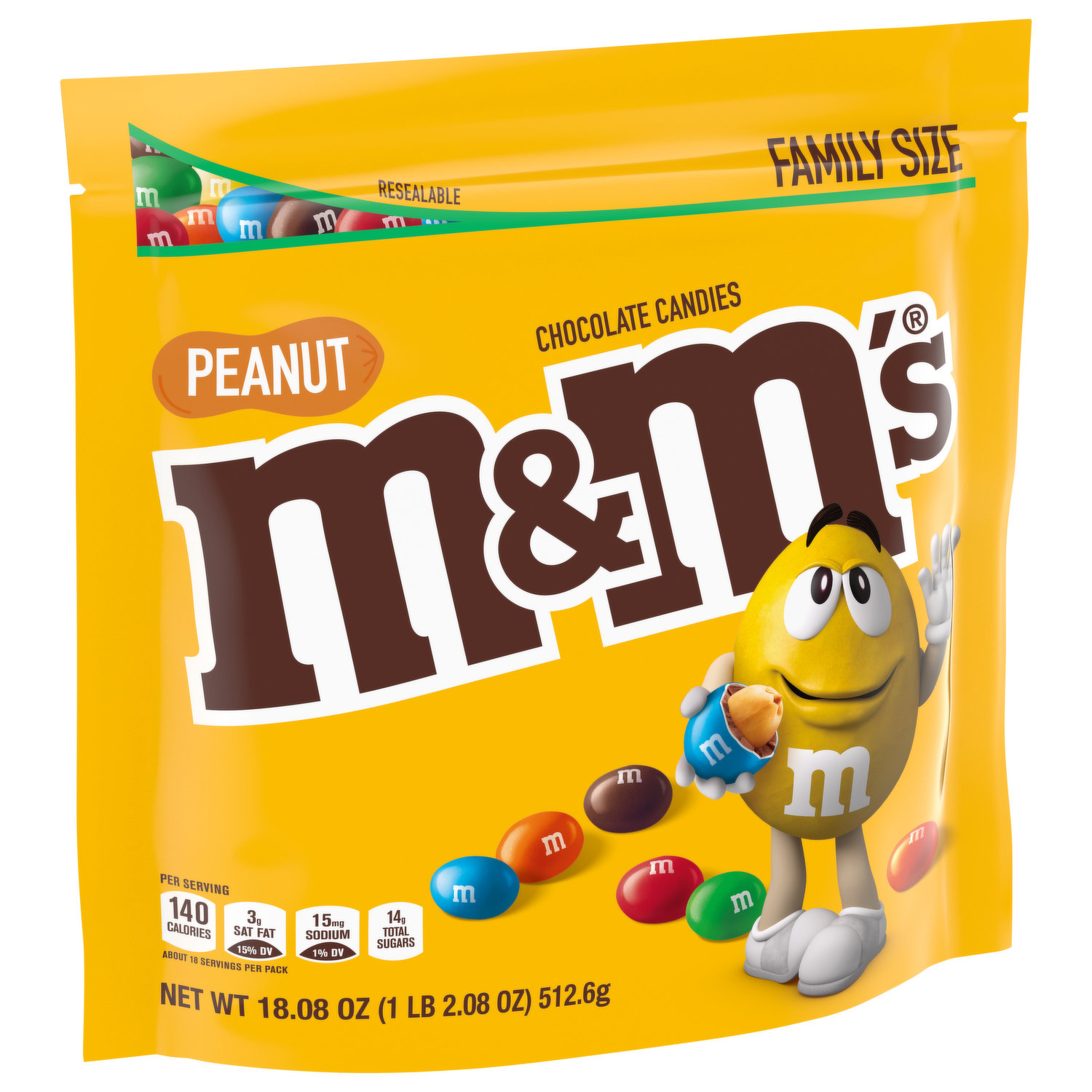 M&M's Chocolate Candies, Peanut, Fun Size 10.57 Oz, Chocolate