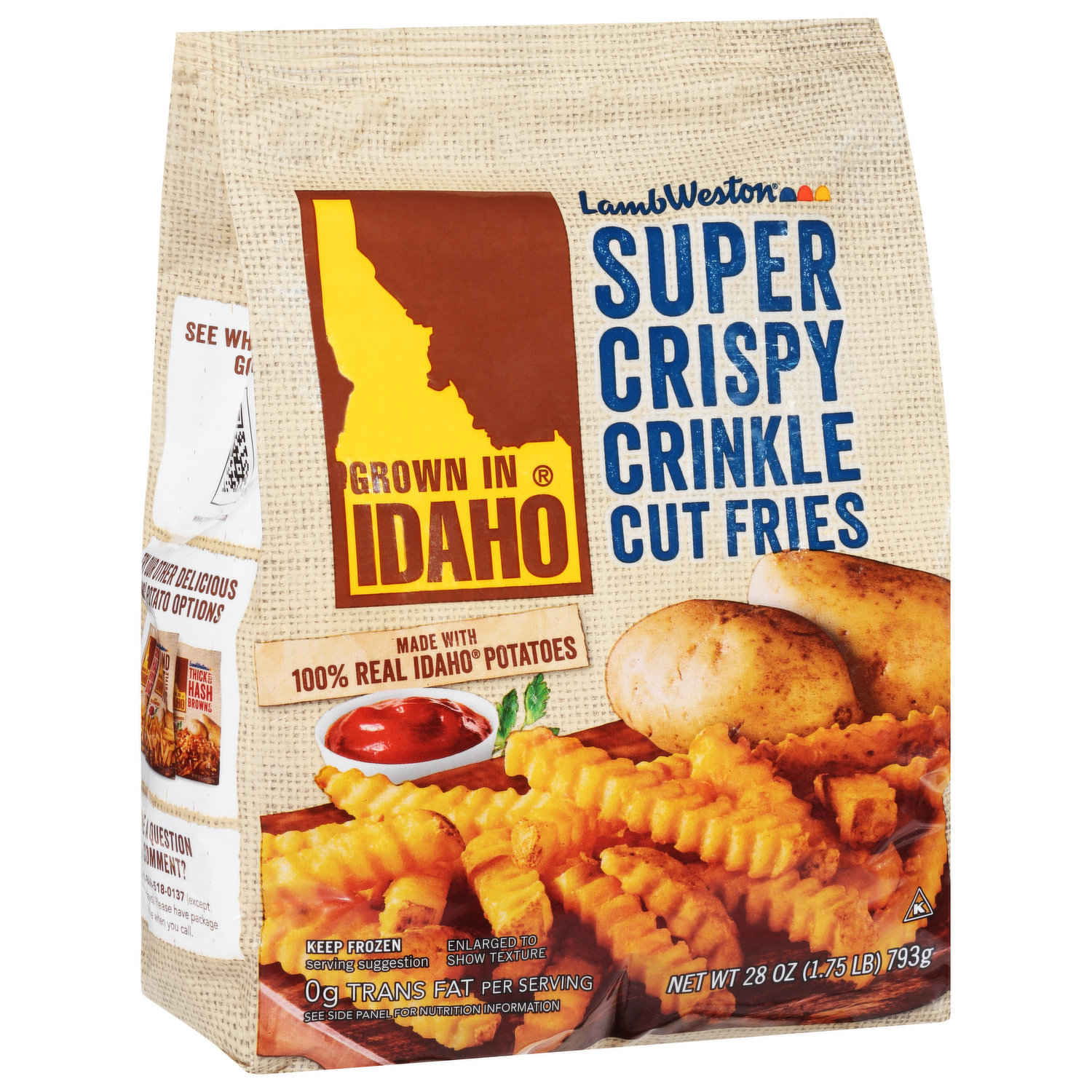 Super Crispy Crinkle Cut Fries - Grown In Idaho