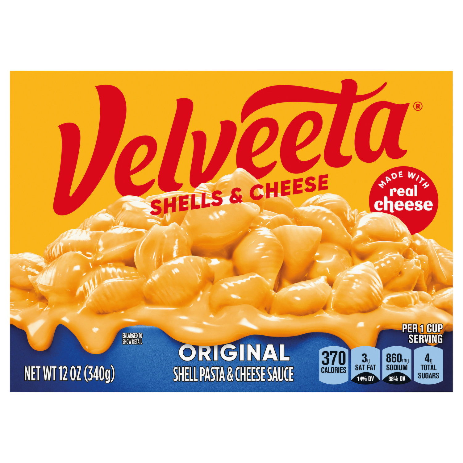 Kraft Deluxe Macaroni & Cheese, Original Cheddar, 400g 