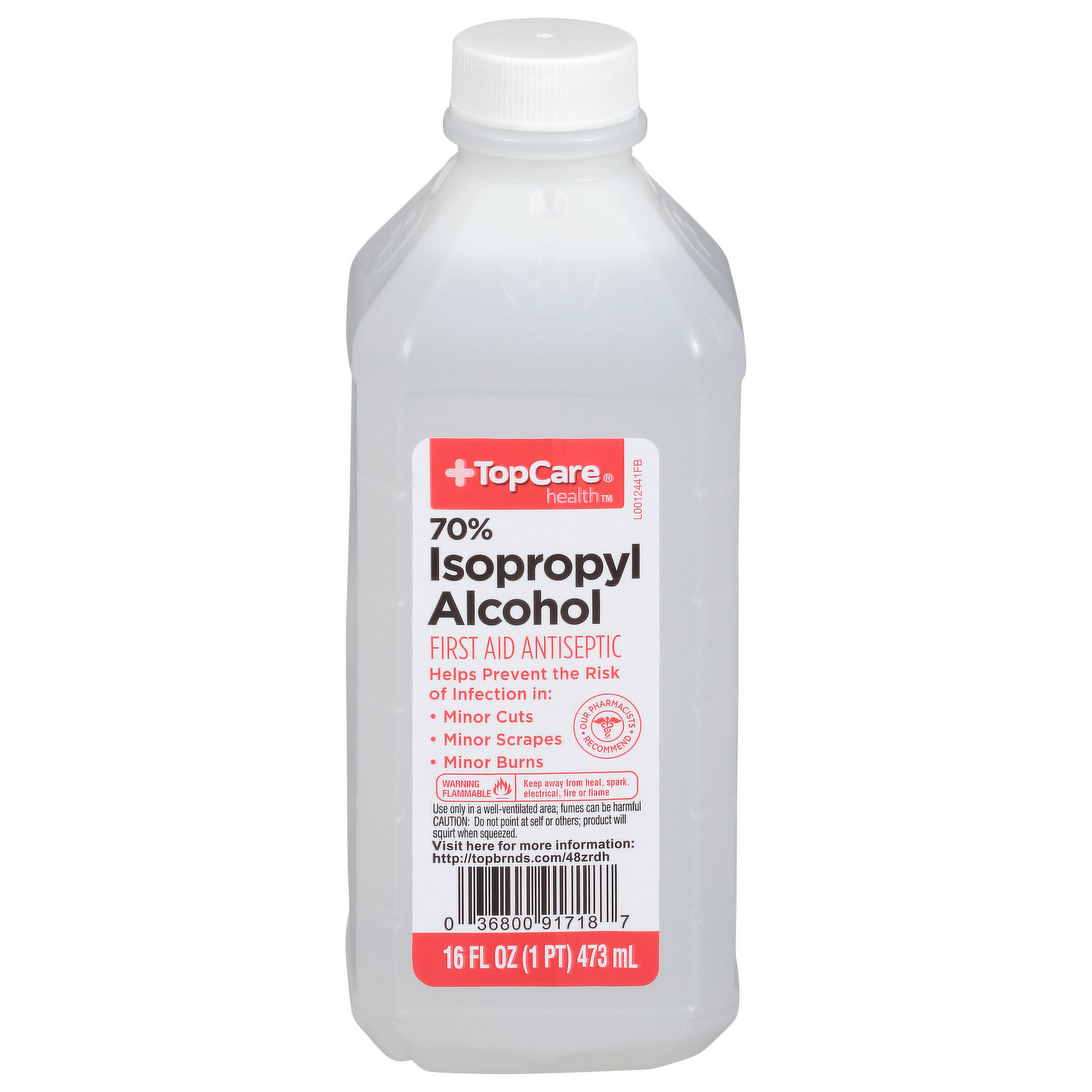 TopCare Alcohol Isopropyl 70% Spray Bottle, First Aid & Wound