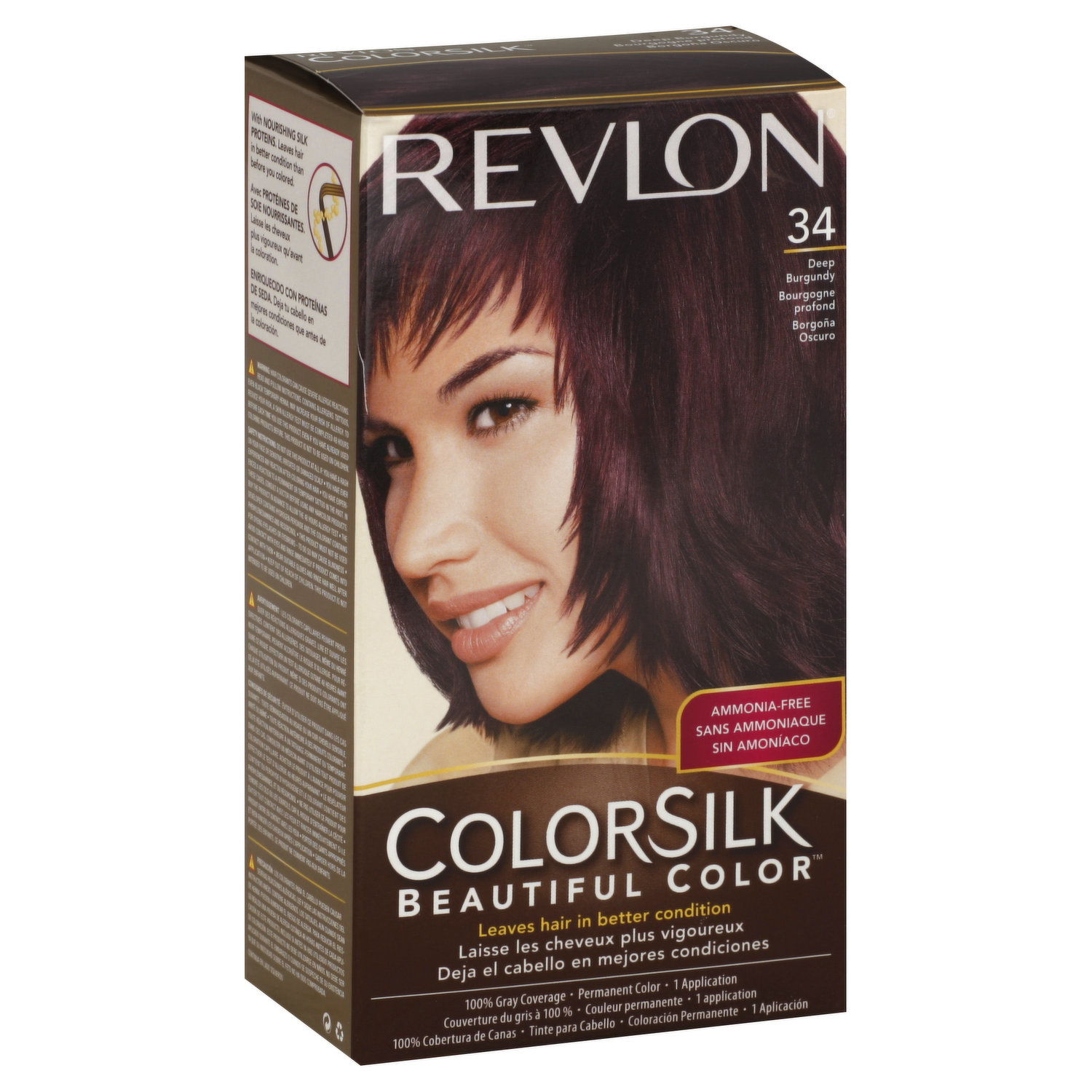 Revlon Бургундский. Colorsilk. Deep Burgundy перевод.