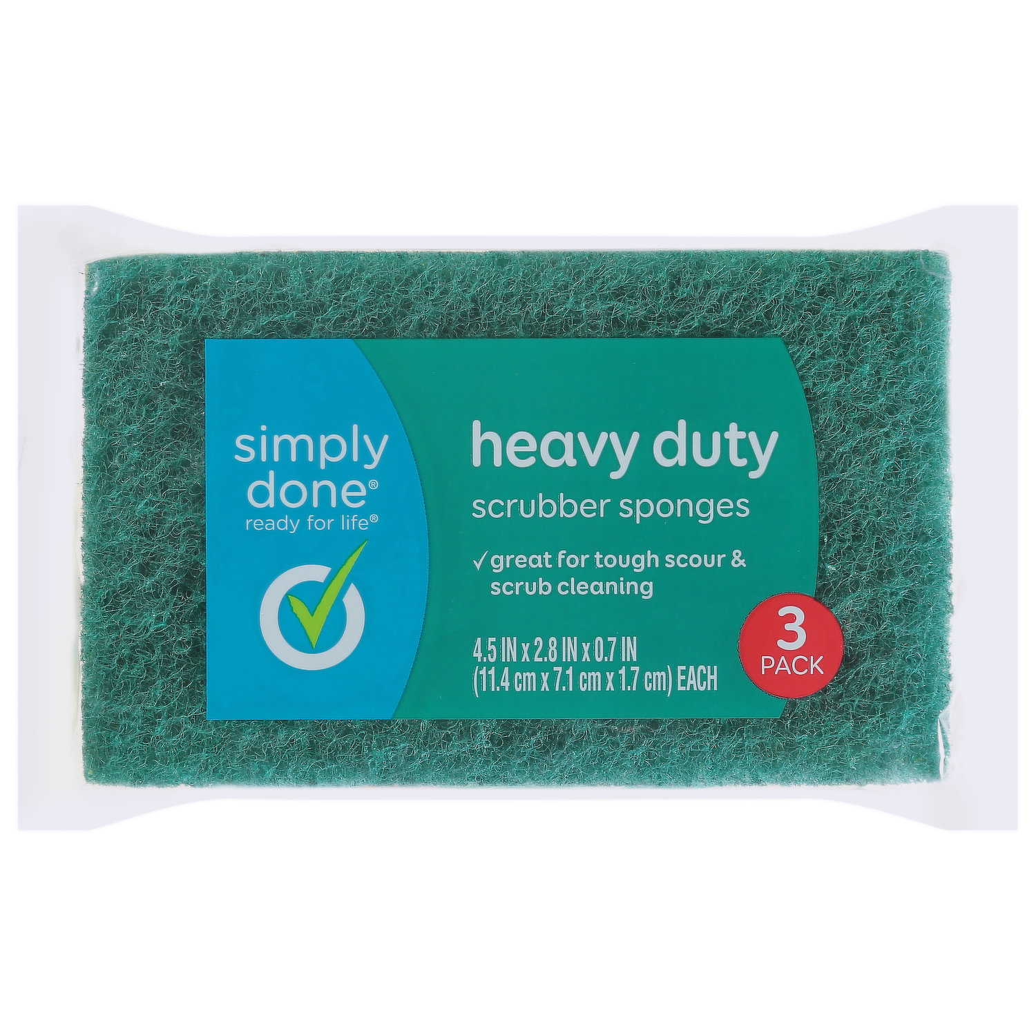 Simply Done Heavy Duty Dish Wand Scrubber Refills