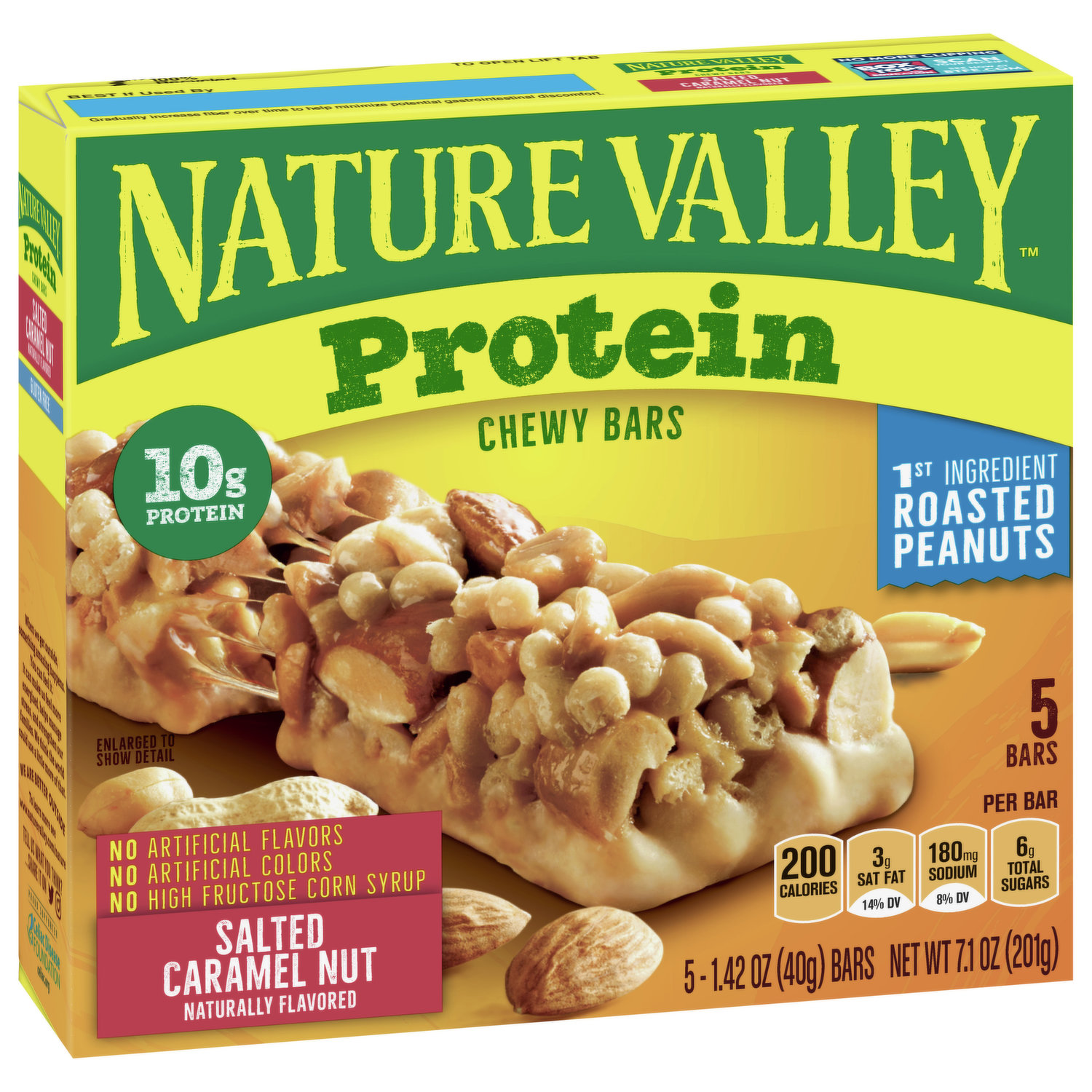 Nature Valley Protein Bars Chewy Salted Caramel Nut - 5-1.42 Oz