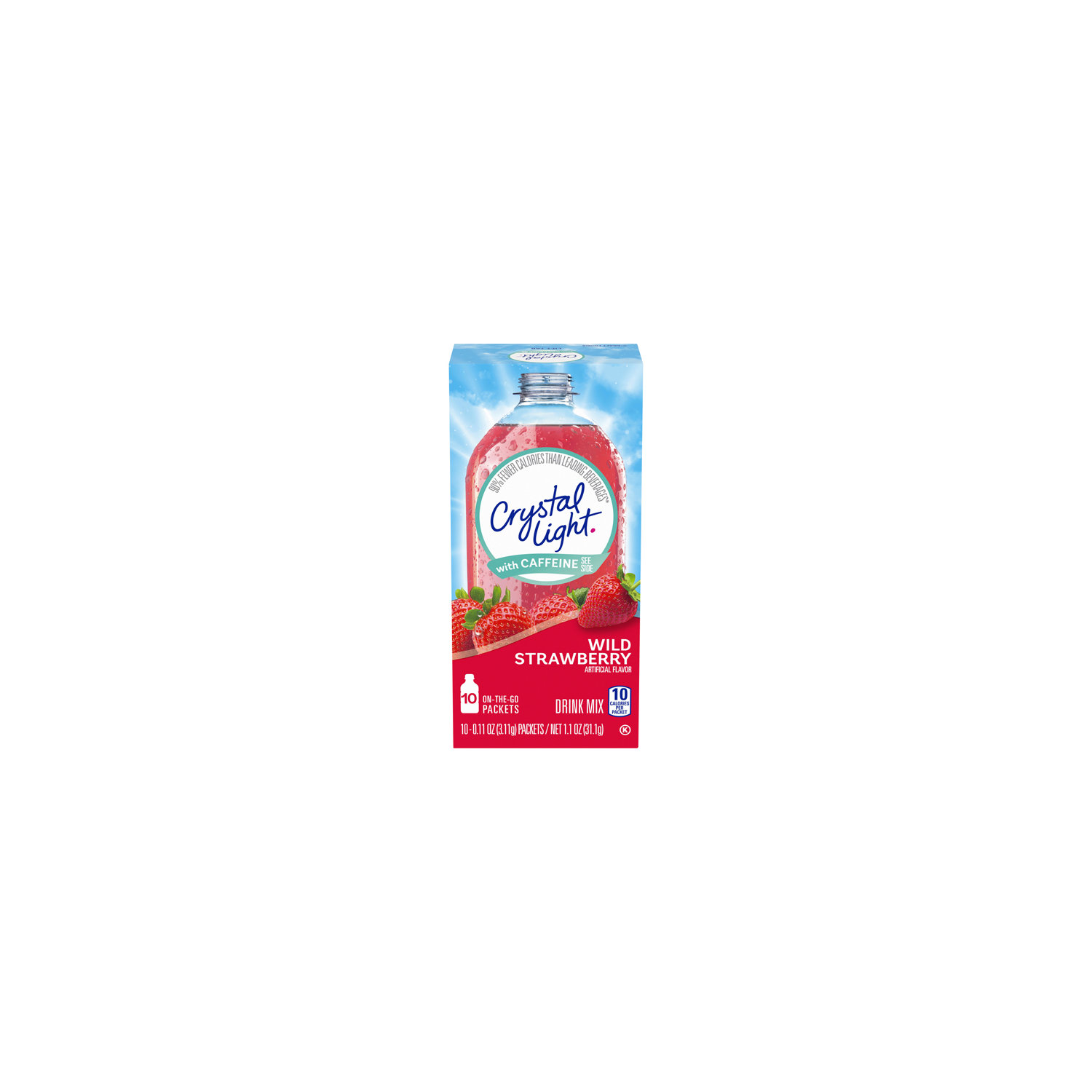 Crystal Light On the Go Drink Mix - Wild Strawberry - Shop Mixes & Flavor  Enhancers at H-E-B