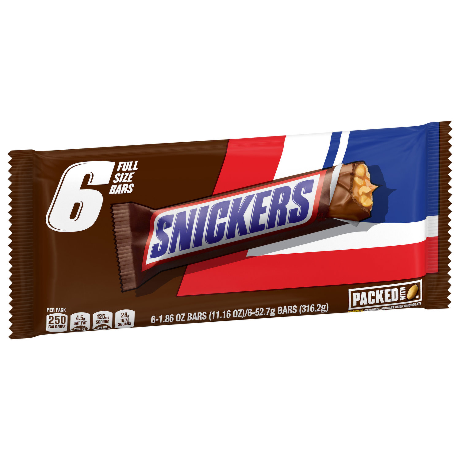 6 Snickers chocolat blanc