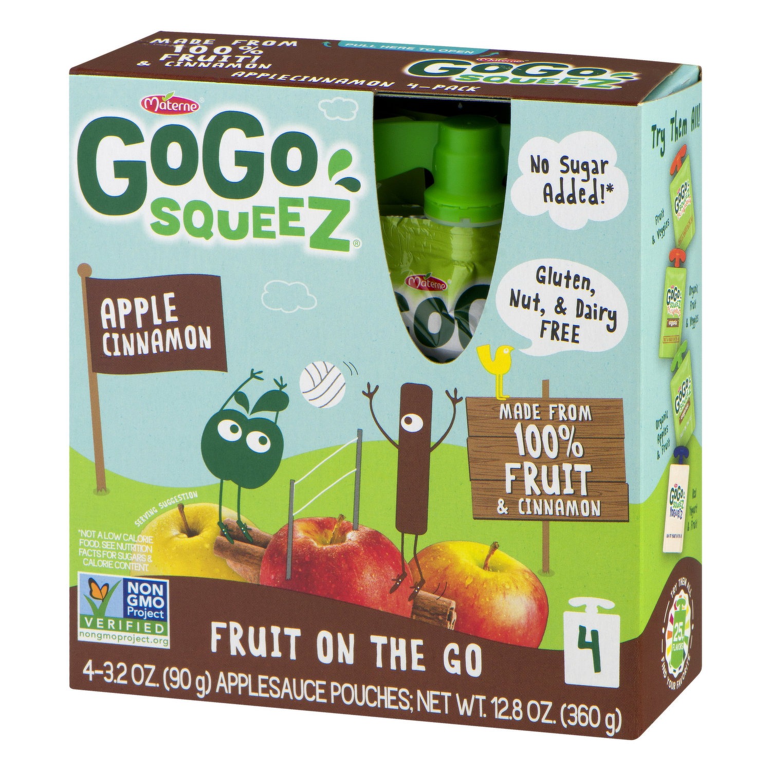 Materne GoGo Squeez Organic Apple Cinnamon Fruit on the Go