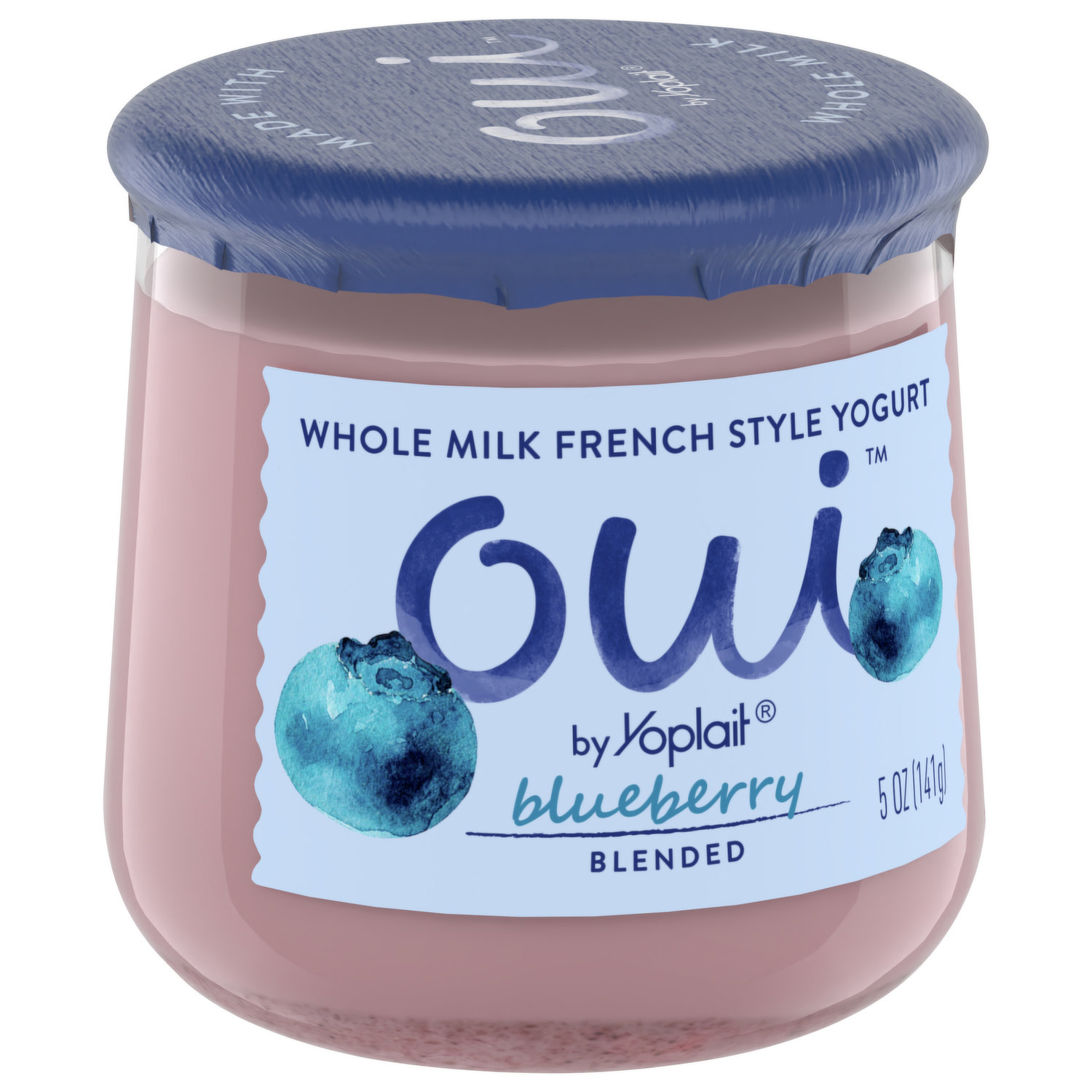 Oui by Yoplait French Style Peach Whole Milk Yogurt, 5 OZ Jar