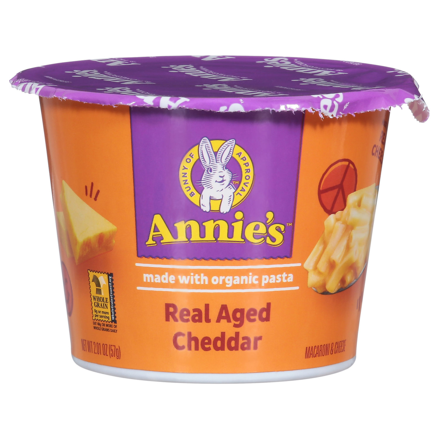 Annie's Macaroni & Cheese, Shells & White Cheddar, 4 Pack - 4 pack, 6 oz cartons