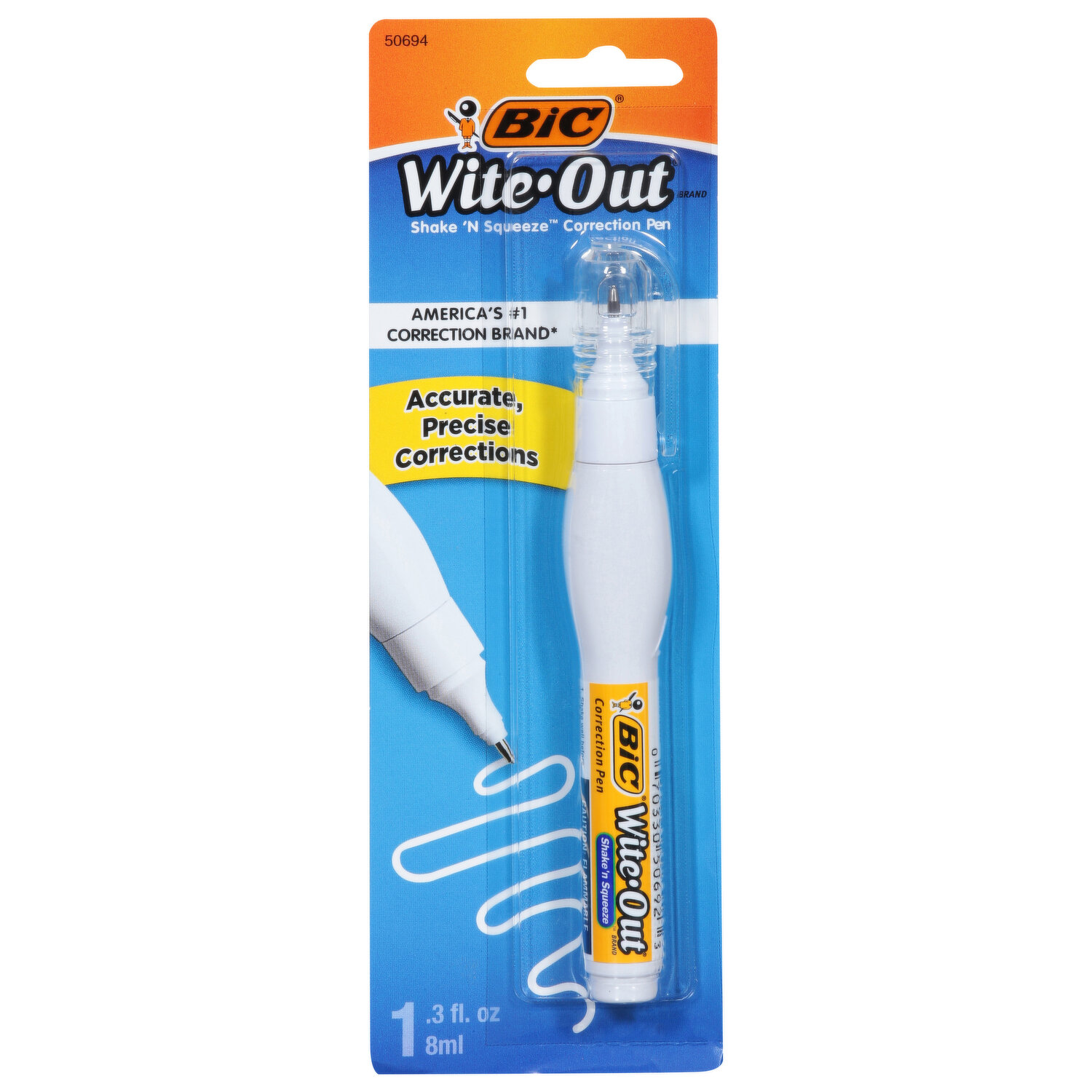 BIC Wite Out Shake N Squeeze Correction Pen 8 ml White Pack Of 2