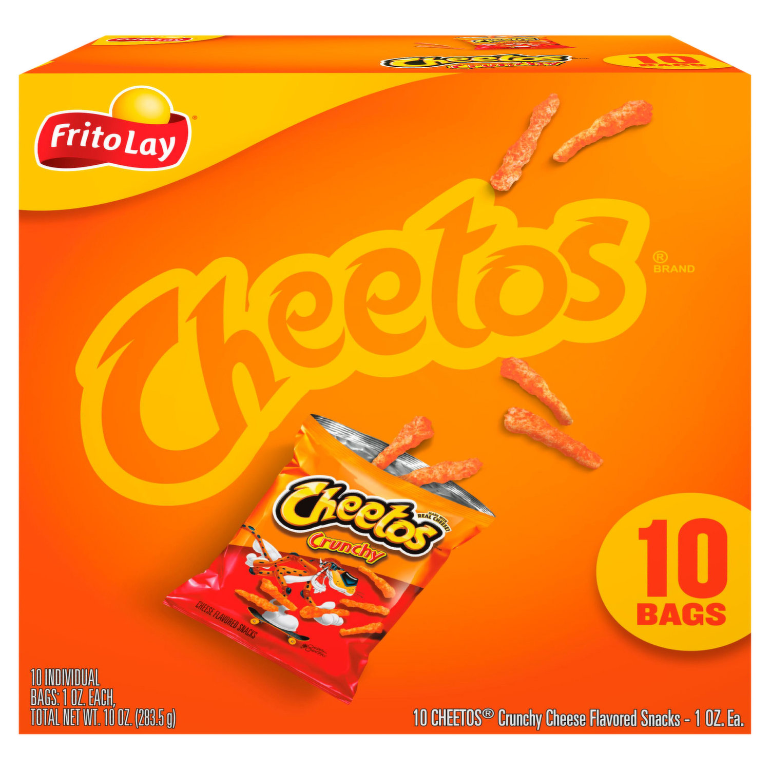 Cheetos Cheese Flavored Snacks, Crunchy, 10 Bags - Brookshire's