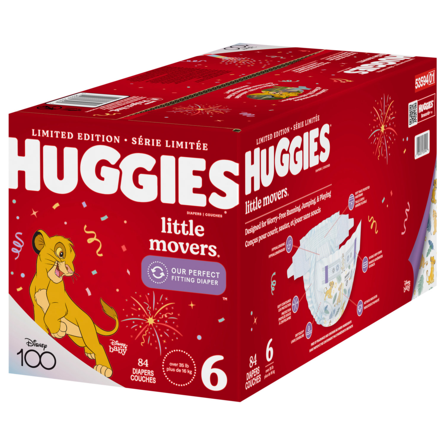 Opening A Pack of Huggies Little Movers Size 6 Diapers (New Lion King  Designs) 