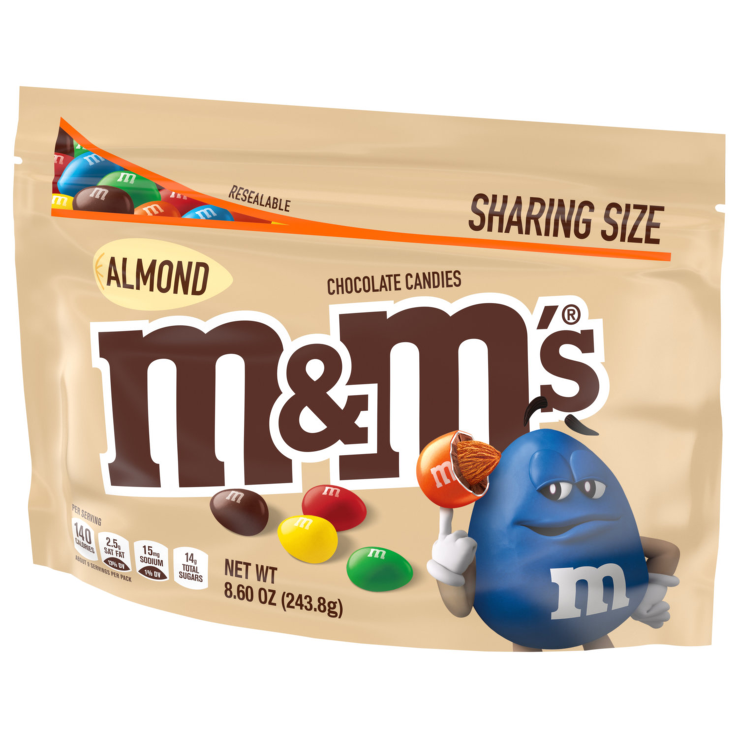 M&M's Chocolate Candies, Fudge Brownie, Share Size