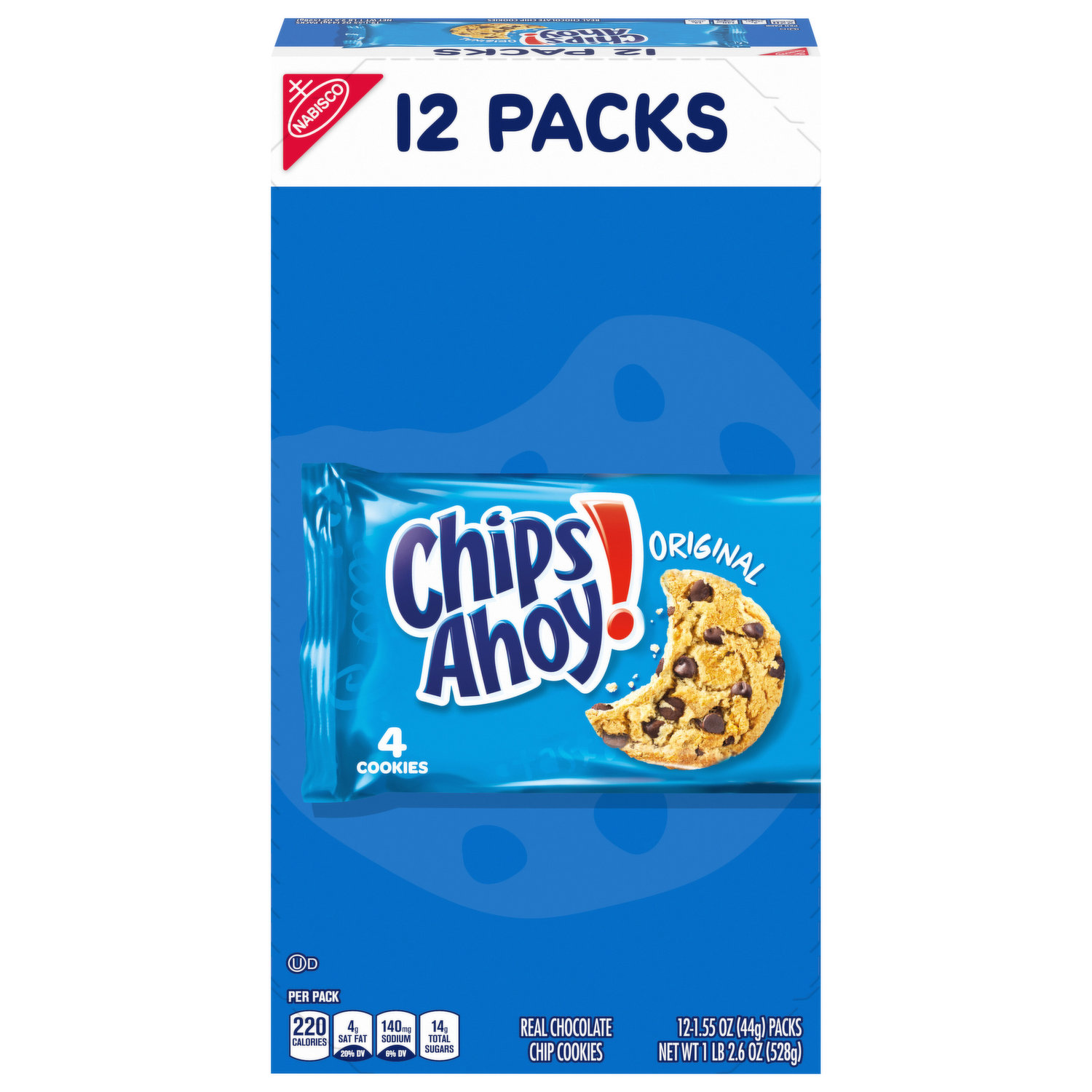 Chips Ahoy! Mini Chocolate Chip Cookies (8-ounce Snak-Saks, 12-Pack)