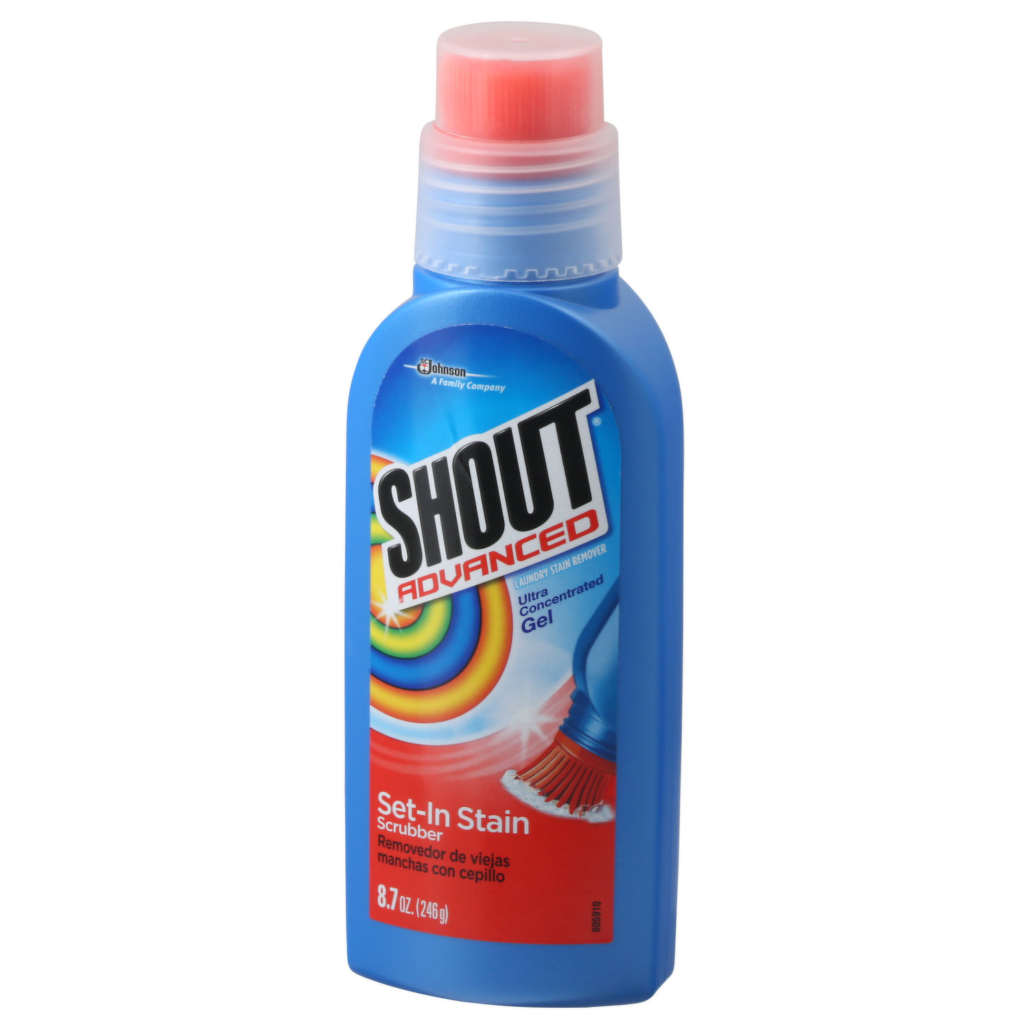  Shout Triple-Acting Laundry Stain Remover for Everyday Stains  Liquid Refill, 60 Fl Oz : Health & Household