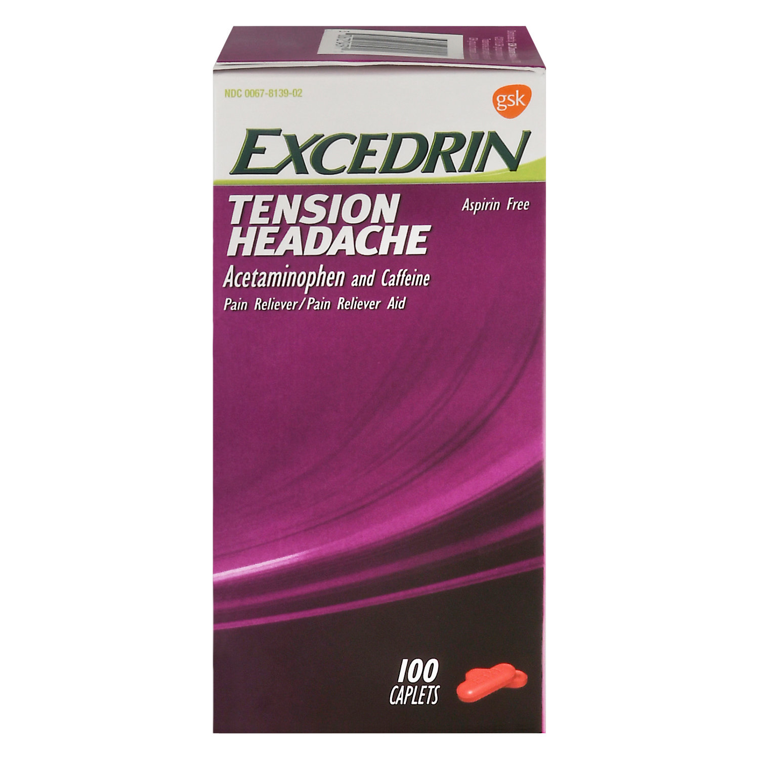 Excedrin Tension Headache, Caplets - 100 caplets