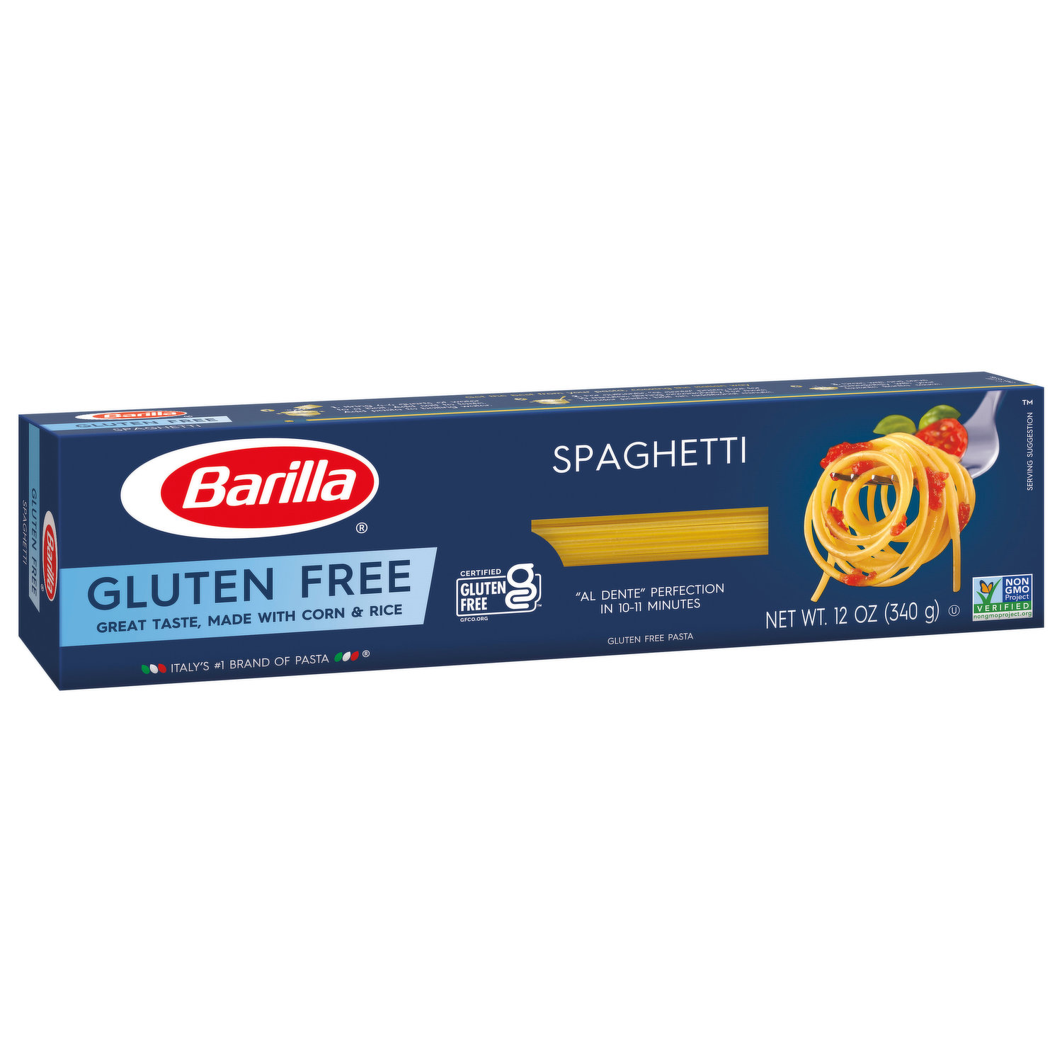 Gluten Free Barilla Spaghetti Stock Photo - Download Image Now - Blue,  Corn, Food - iStock