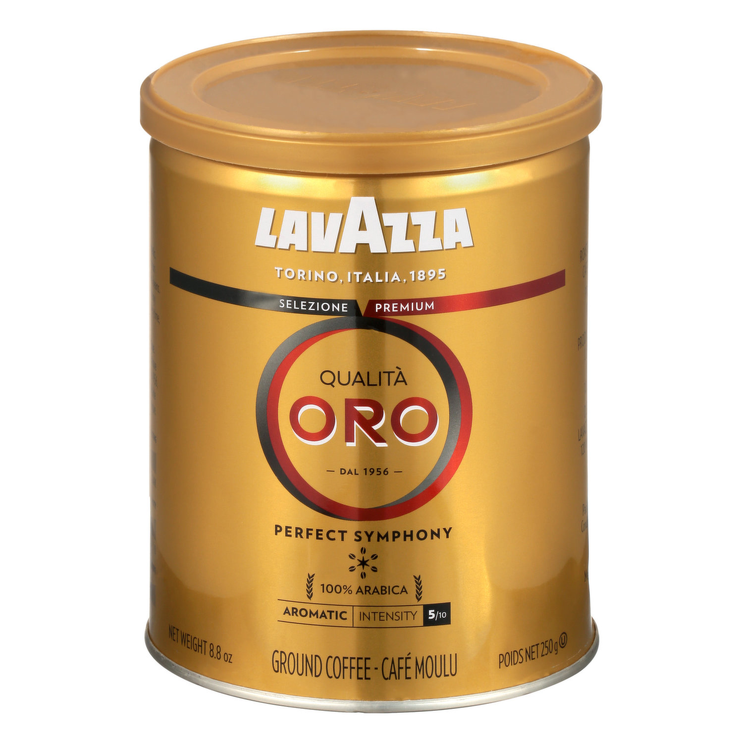 LavAzza Cafe Qualita Oro Espresso Ground Coffee, 8.8 oz