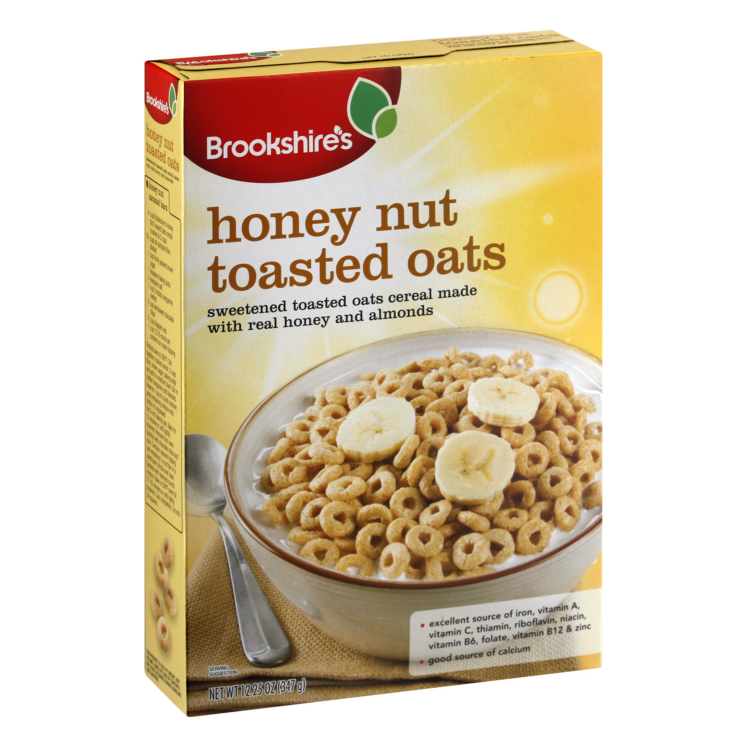 Brookshire's Cereal, Honey Nut, Toasted Oats - Brookshire's