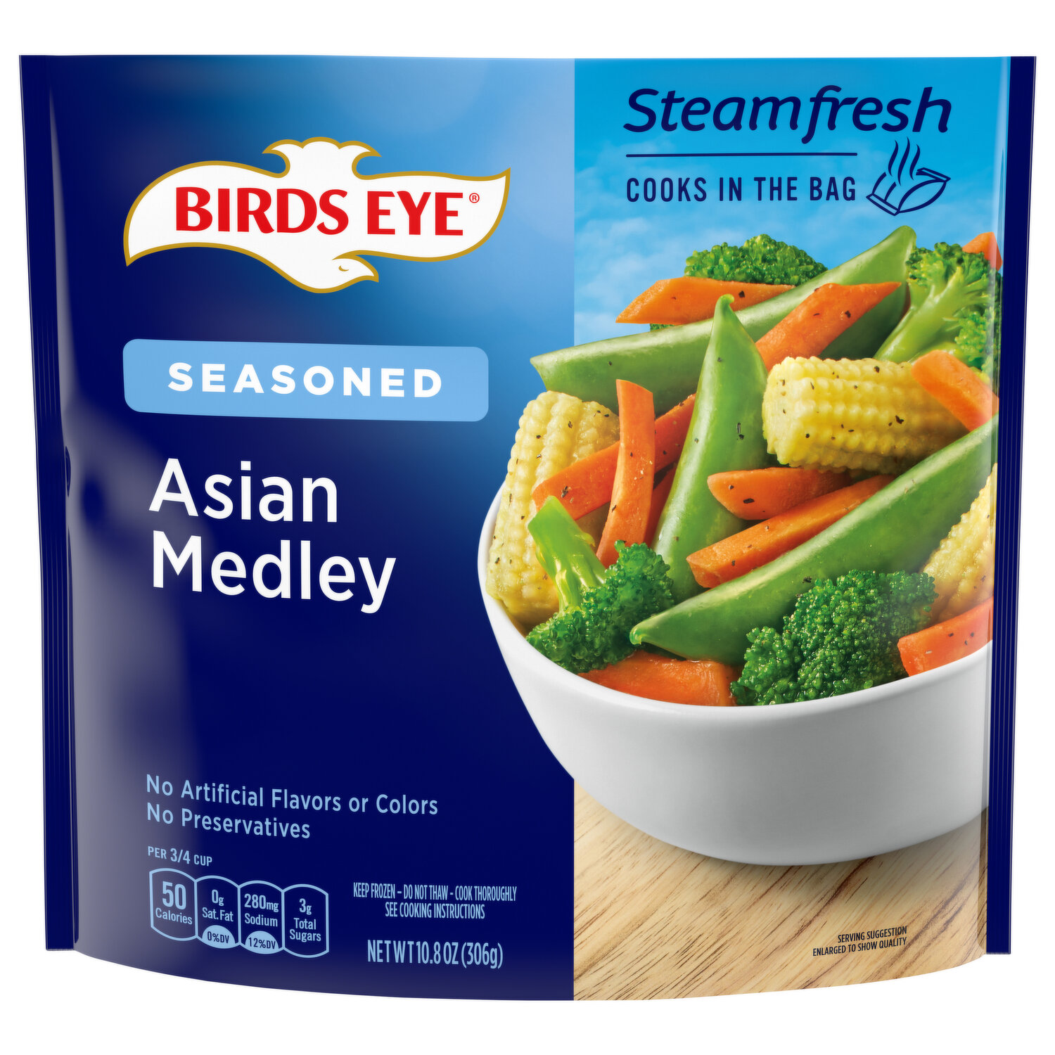 Birds Eye Fire Roasted Peppers & Onions, Frozen Vegetables, 12 oz.