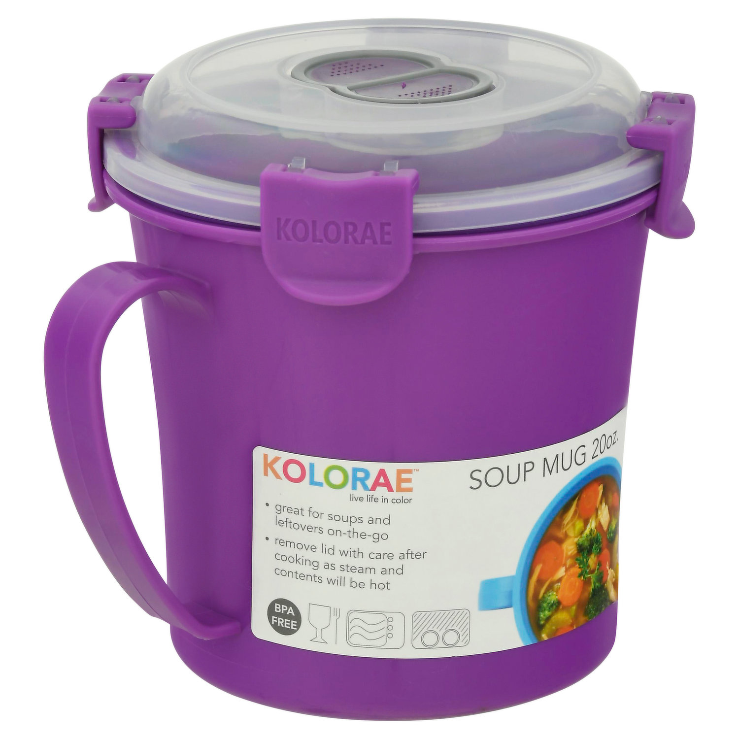 Kolorae Mug, Microwave, 15 Ounce, KOL-0655, Small