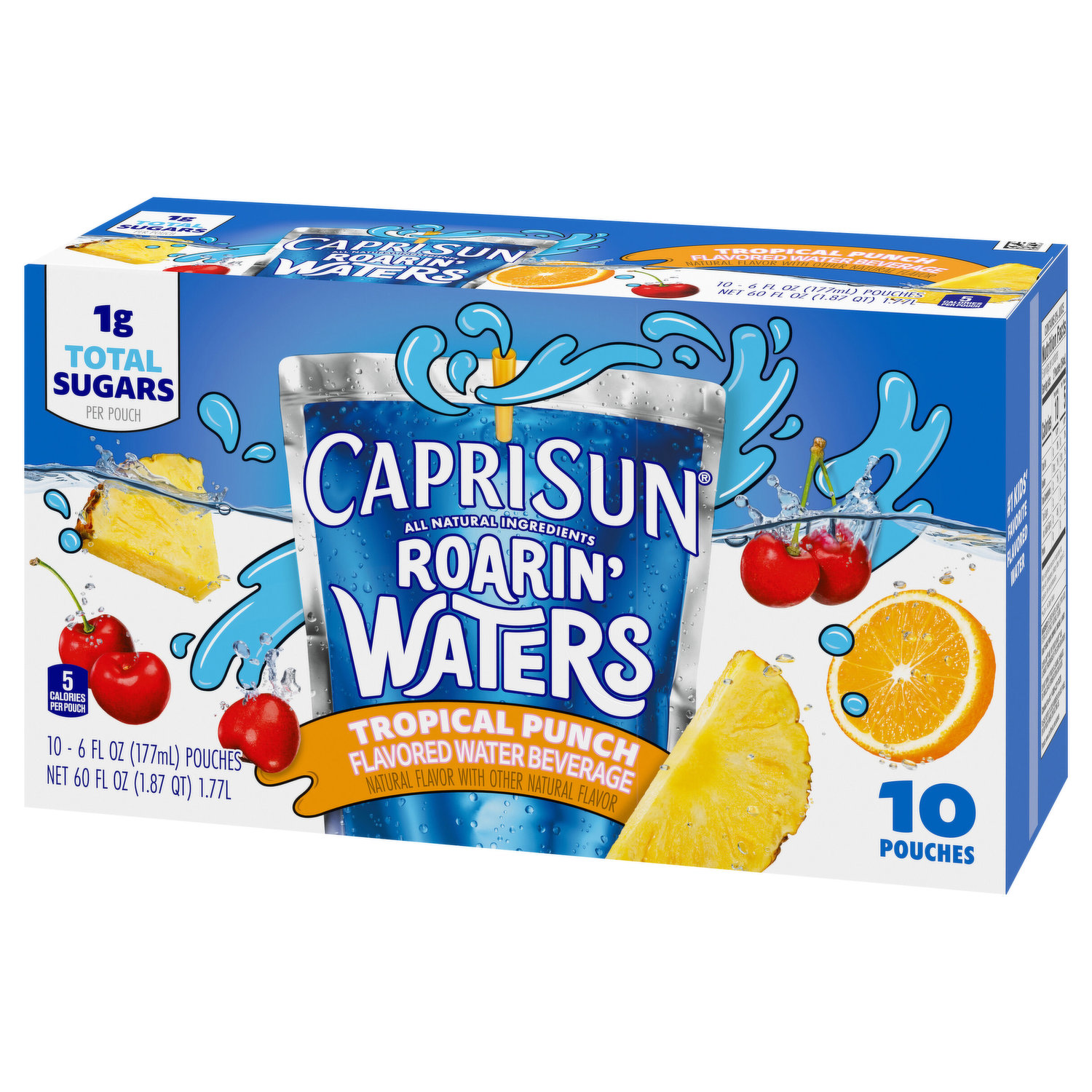 Capri Sun Flavored Water Beverage, Tropical Punch