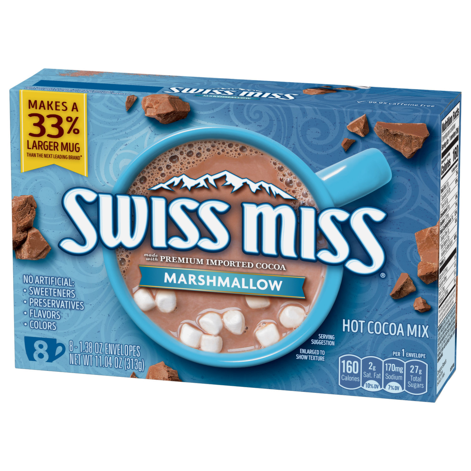 Swiss Miss Milk Chocolate Cocoa Mix With Marshmallow Lovers