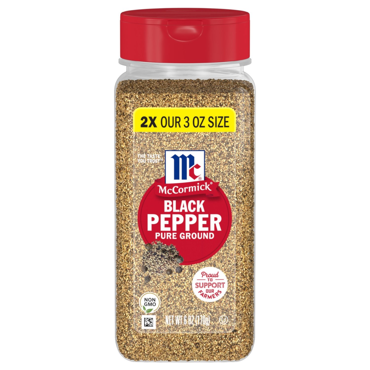 McCormick Pure Ground Black Pepper, 16 oz