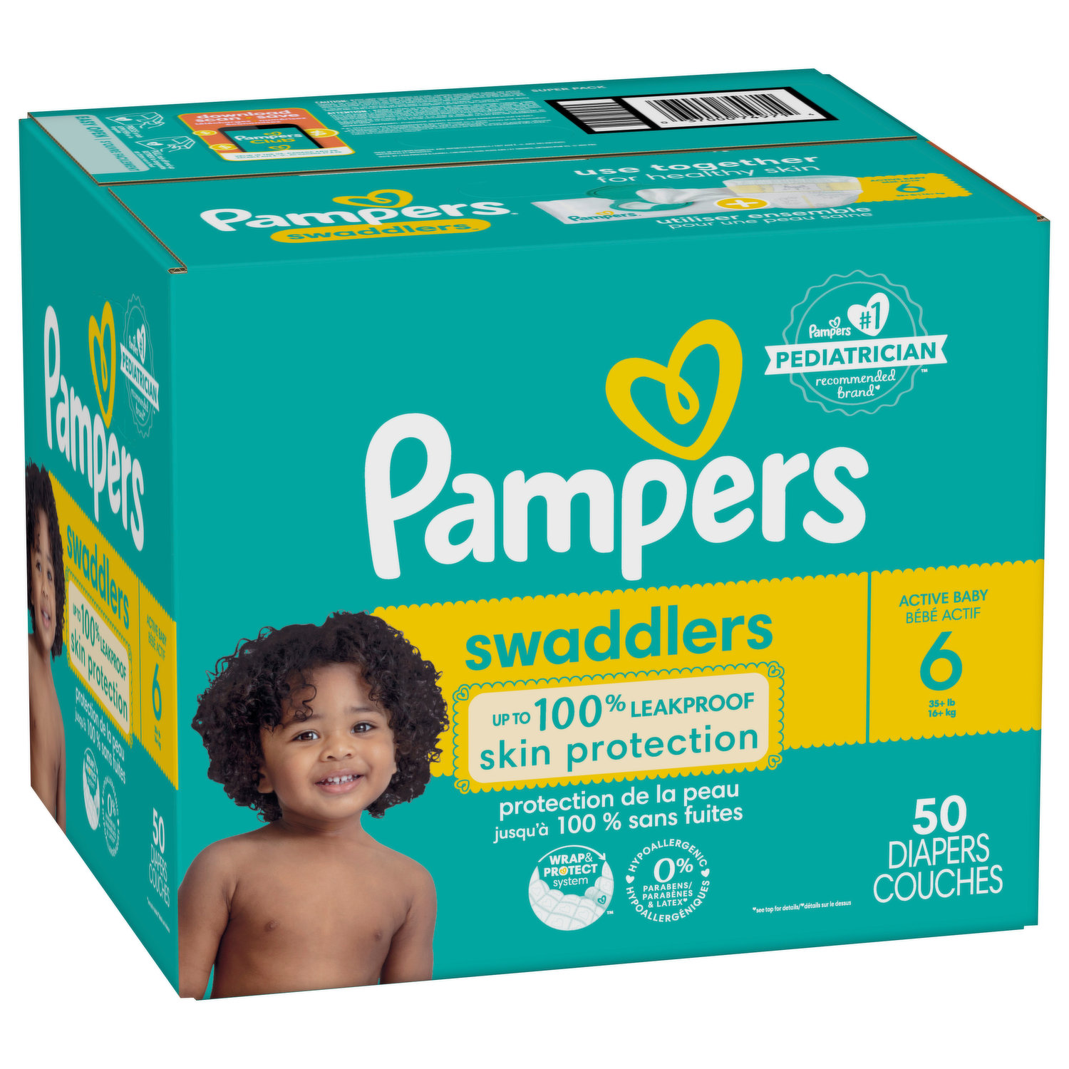 Pampers Couches Premium Protection Pants taille 6, Big Pack