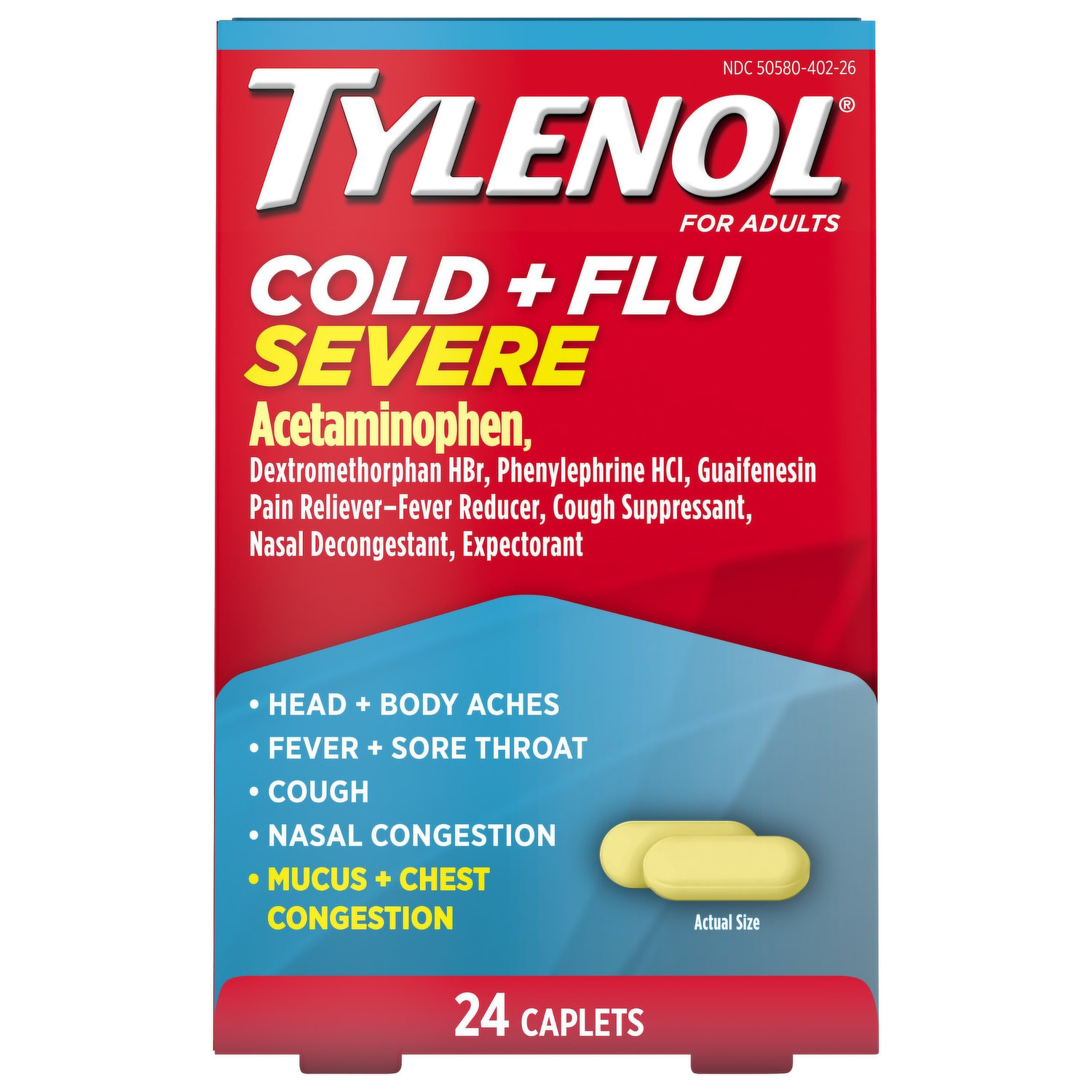 Tylenol Severe Cough + Sore Throat, Extra Strength, Frosted Berry, Night,  For Adults - Brookshire's