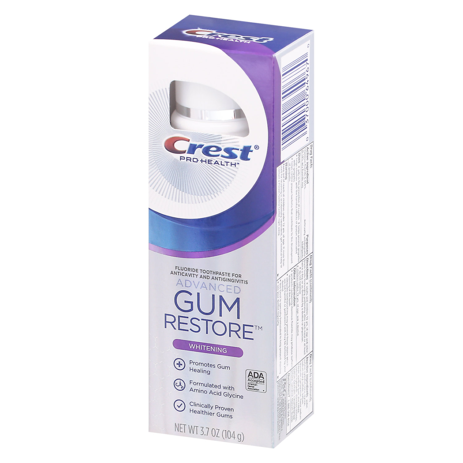 crest gum restore active ingredients