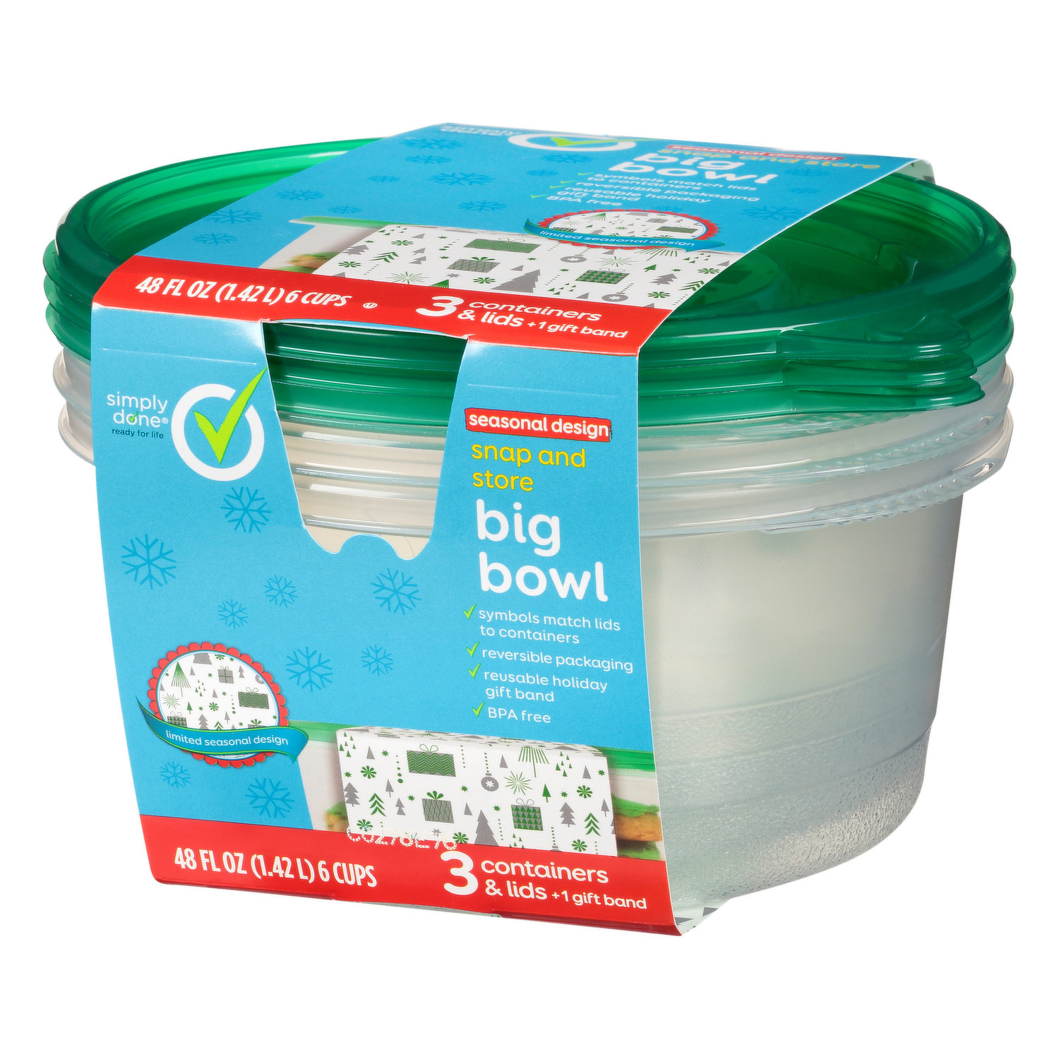 Weis Simply Great - Weis Simply Great, Big Bowl Storage Lids & Containers  (48 oz), Shop