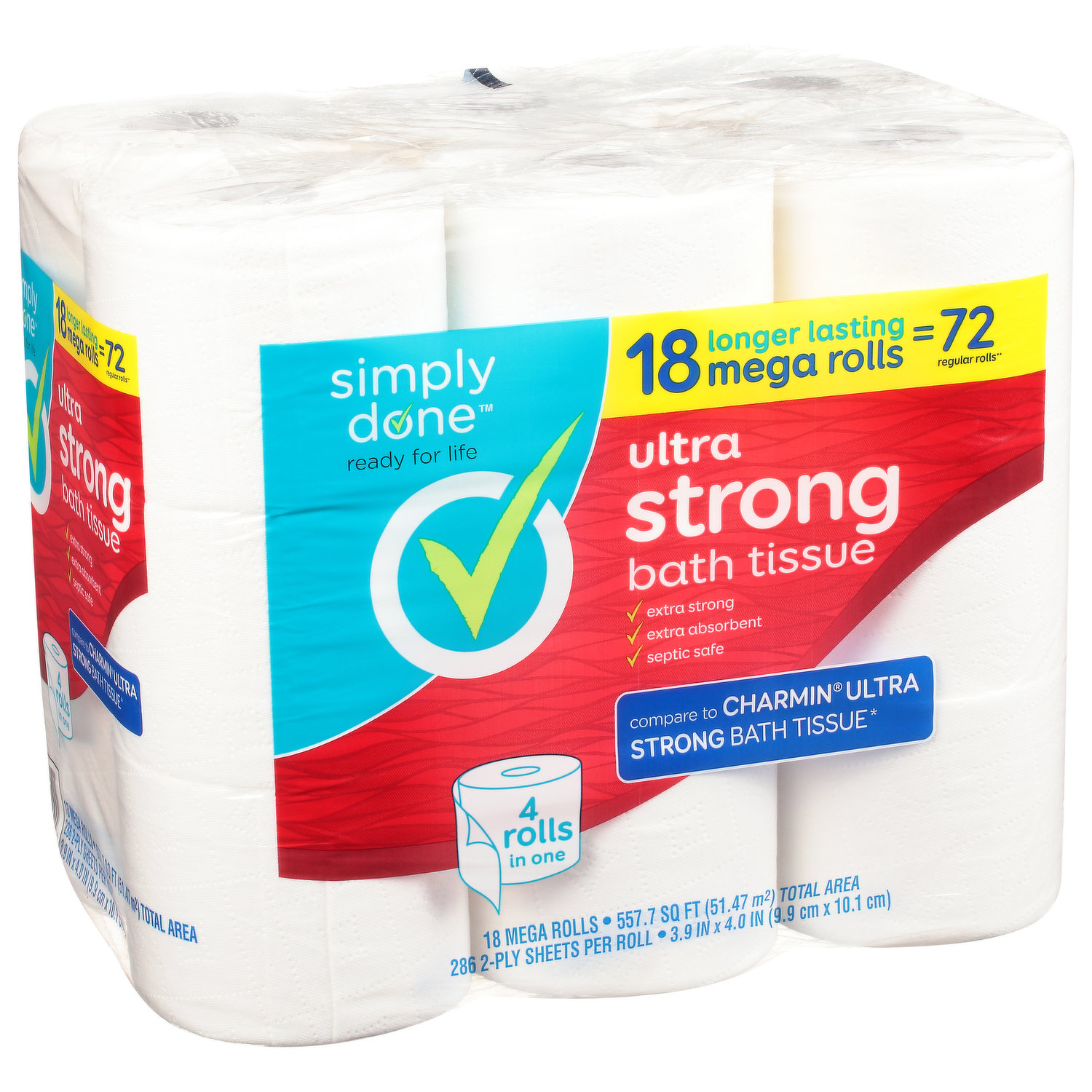 Simply Supplies  Guest Choice 2-Ply Bath Tissue, 500 Sheets, White