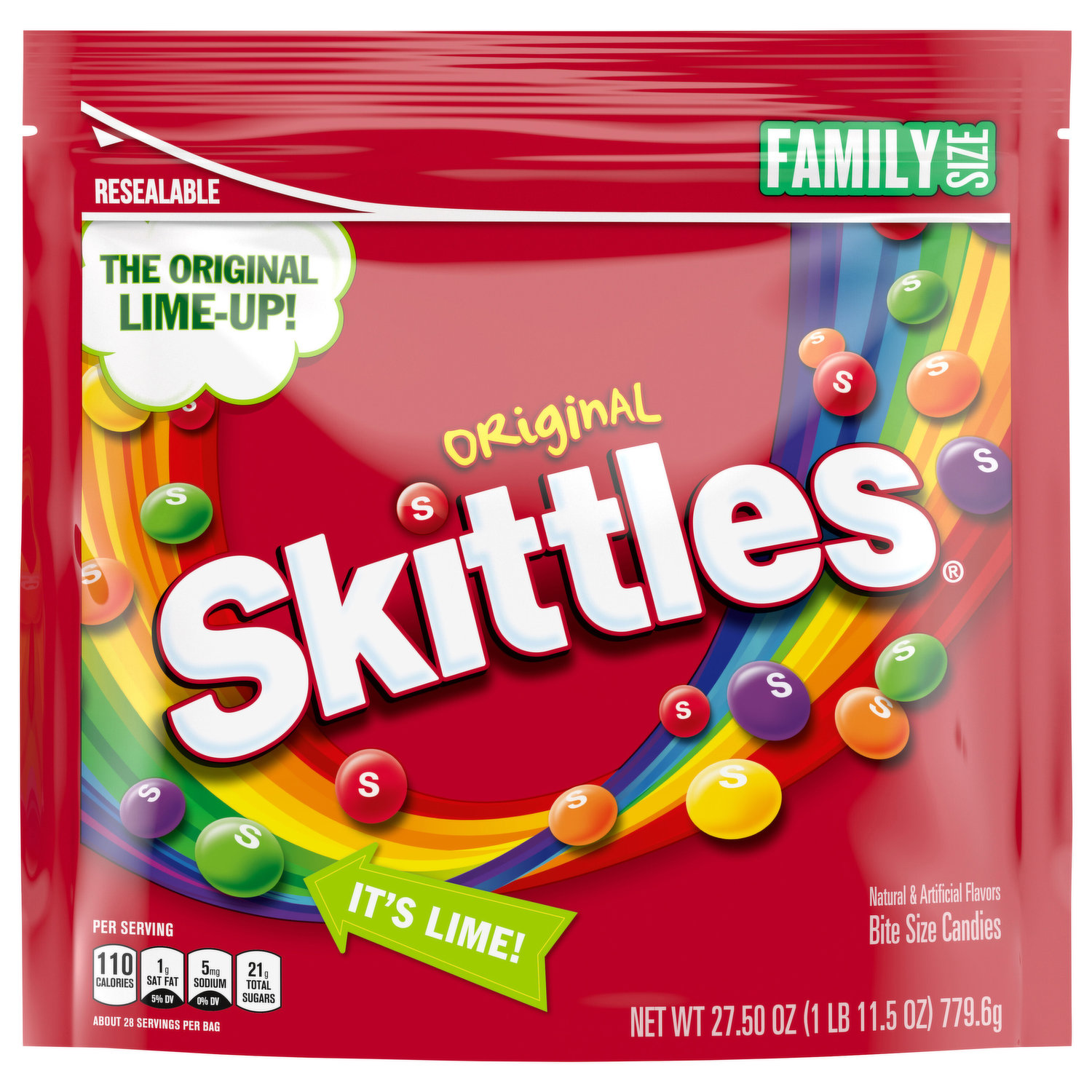 Skittles Bite Size Candies, Original, Fun Size - 10.72 oz