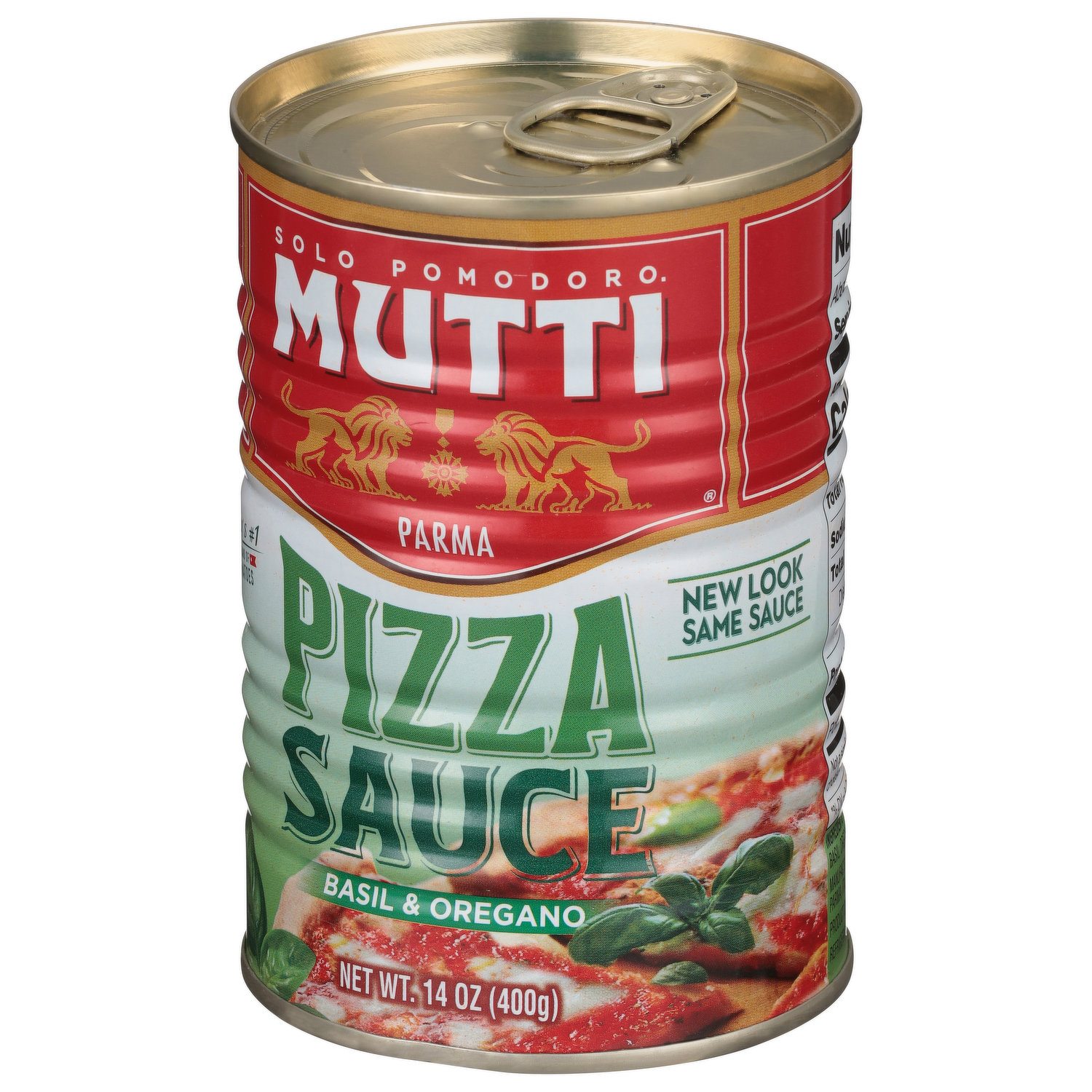 Mutti Pizza Sauce with Basil & Oregano, 14 oz. | 1 Pack | Italy's #1 Brand  of Tomatoes | Fresh Taste for Cooking | Canned Sauce | Vegan Friendly 