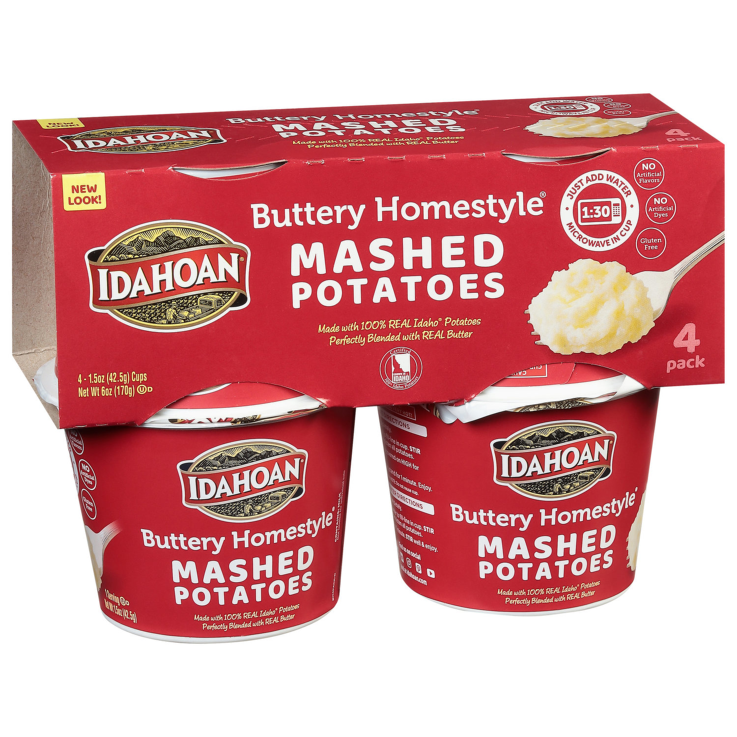 Idahoan Mashed Potatoes, Baby Reds, Family Size