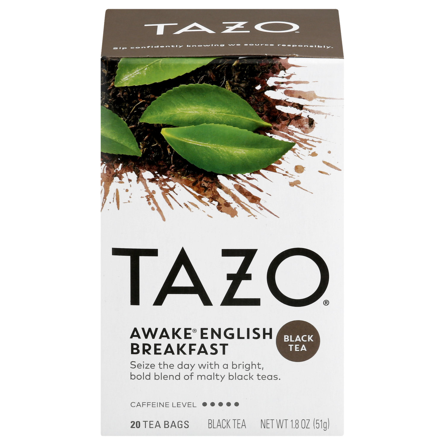 Tazo Black Tea, Awake English Breakfast, Bags - FRESH by 