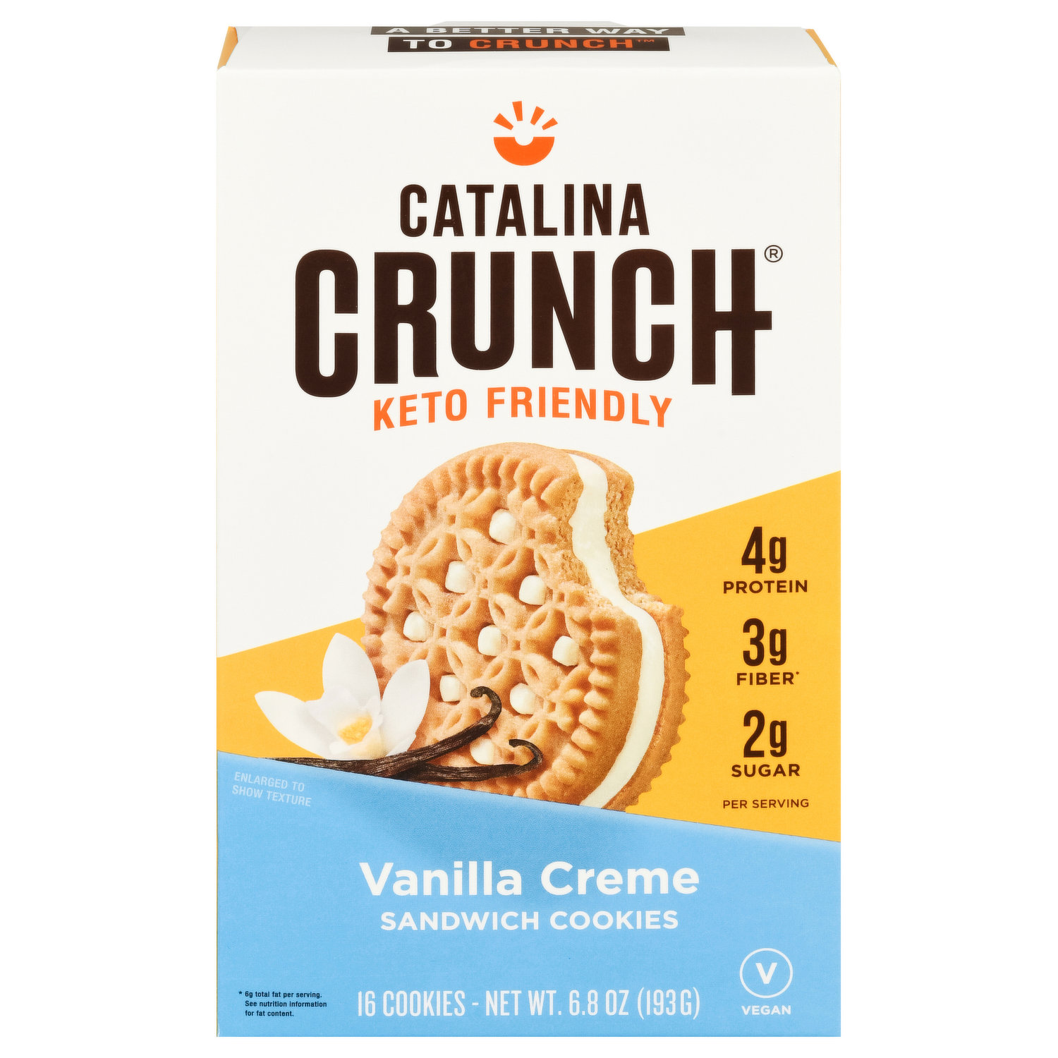 Catalina Crunch Sandwich Cookies, Peanut Butter - 16 cookies, 6.8 oz