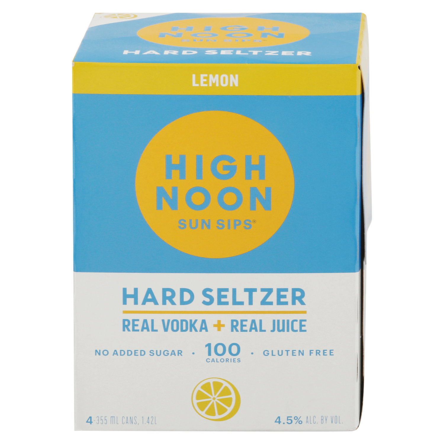 High Noon Sun Sips Hard Seltzer, Vodka & Soda, Tropical - 8 pack, 355 ml cans