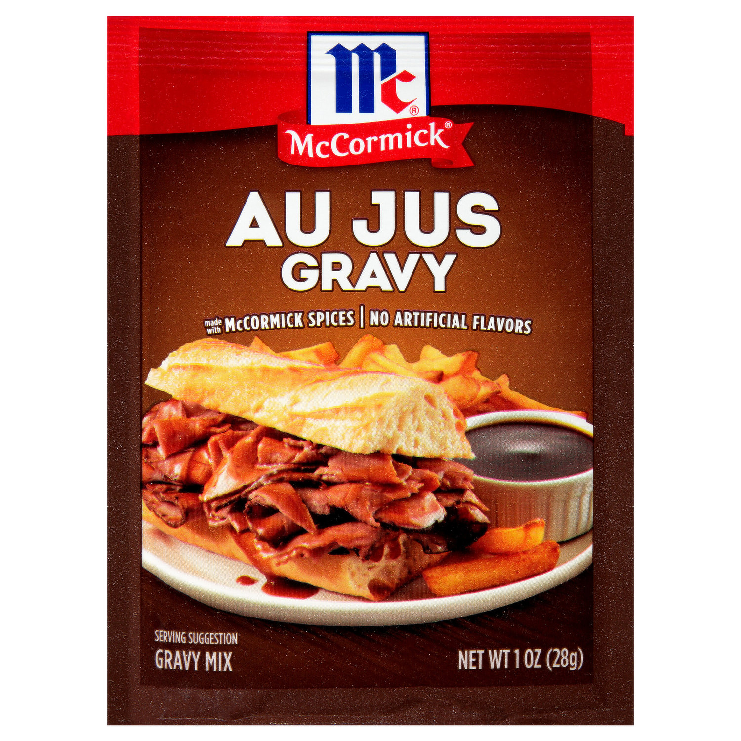 Knorr Au Jus Gravy Mix - 0.6 oz, pack of 4 Natural 0.6 Ounce (Pack