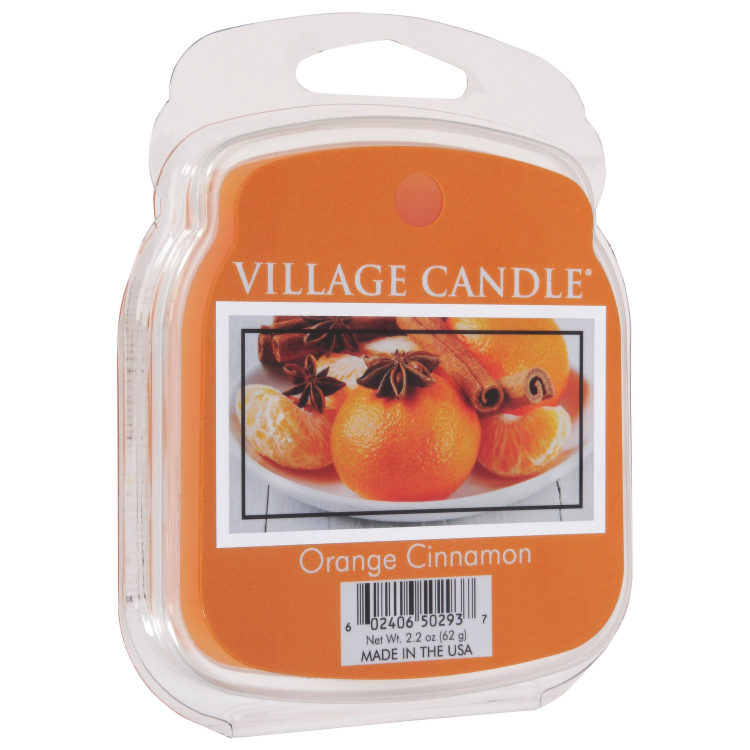 Village Candle Candle, Orange Cinnamon - 1 candle [2.2 oz]