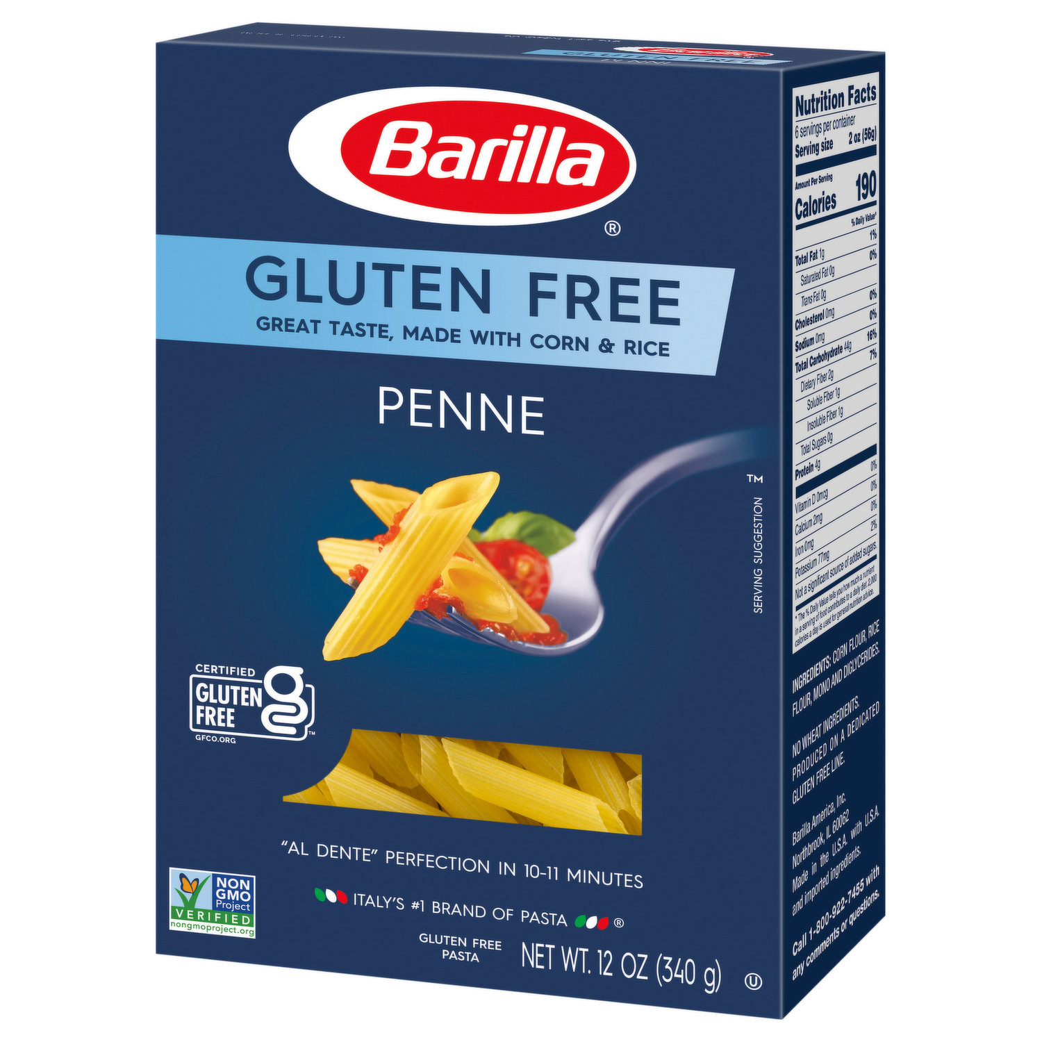 Barilla Mini Penne Pasta 16 Ounces 12 per case