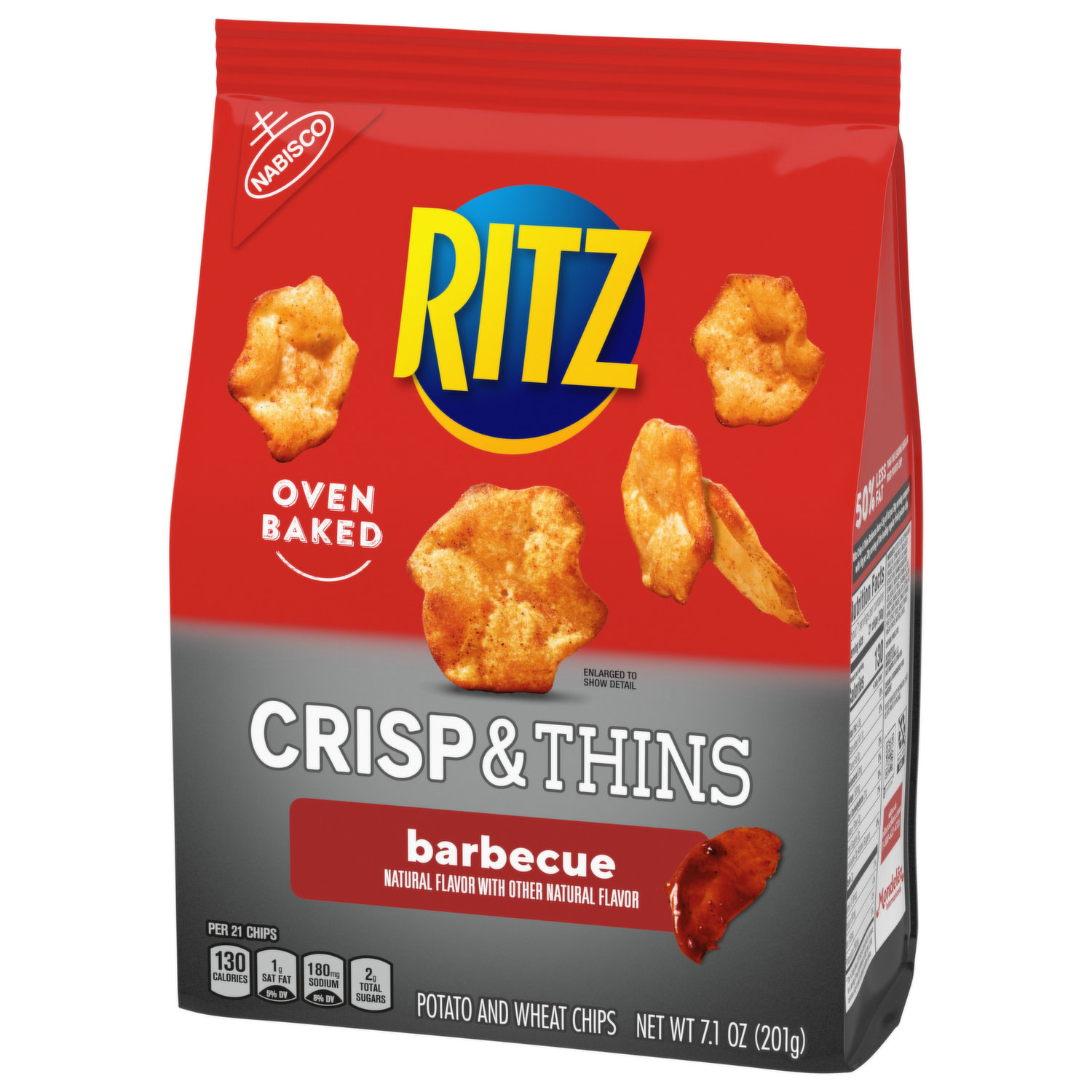 RITZ Crisp and Thins Cream Cheese and Onion Chips, 7.1 oz