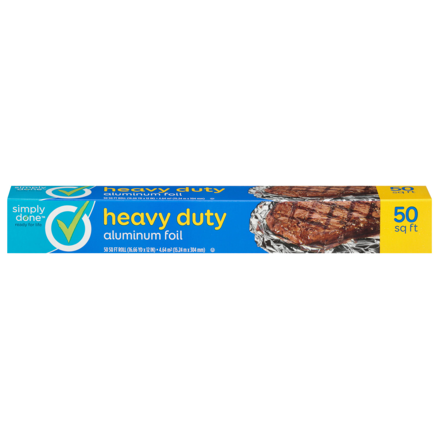 Simply Done Aluminum Foil, Non-Stick, 50 Sq Ft