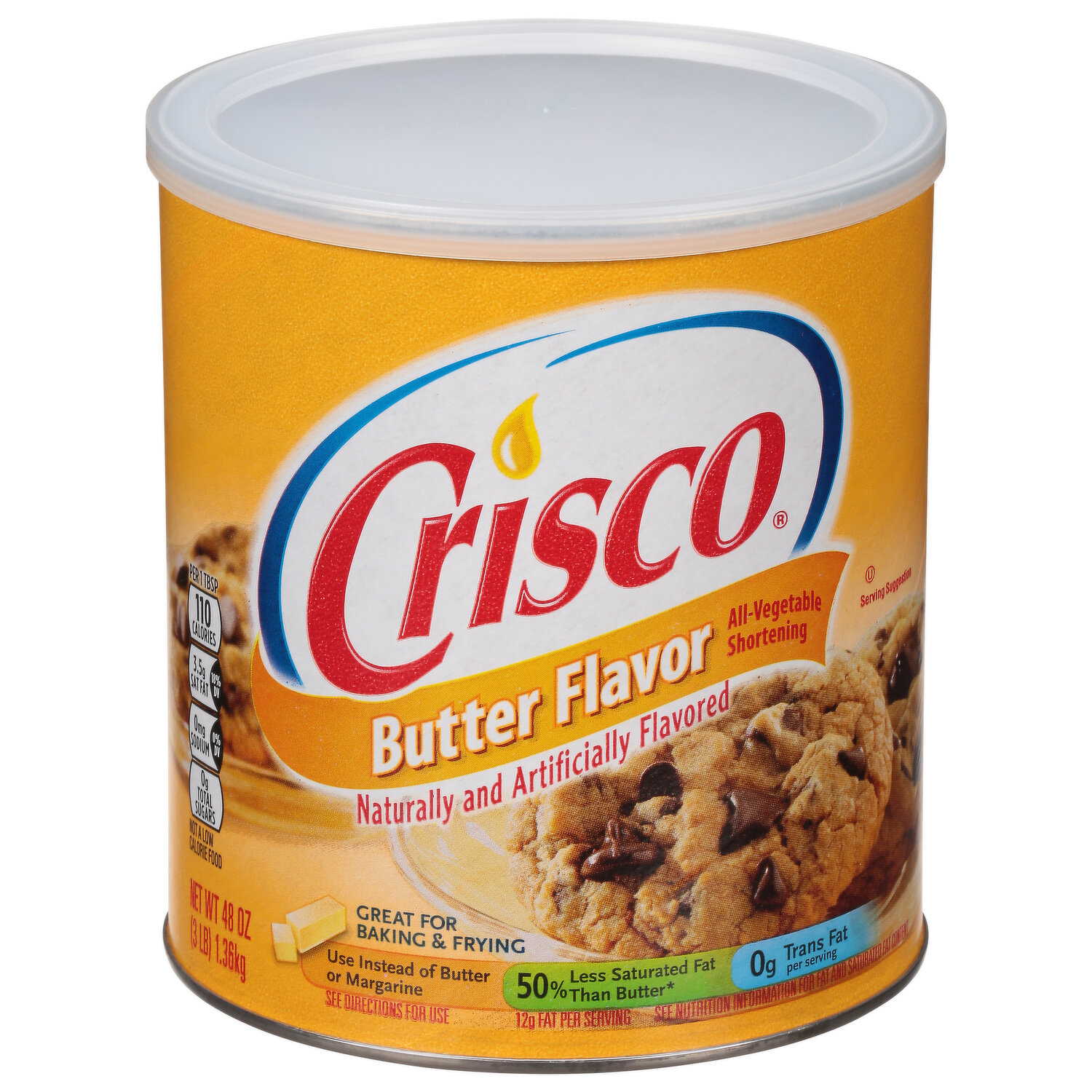 Crisco All-Vegetable Butter Flavor Vegetable Shortening, 48 oz - DroneUp  Delivery