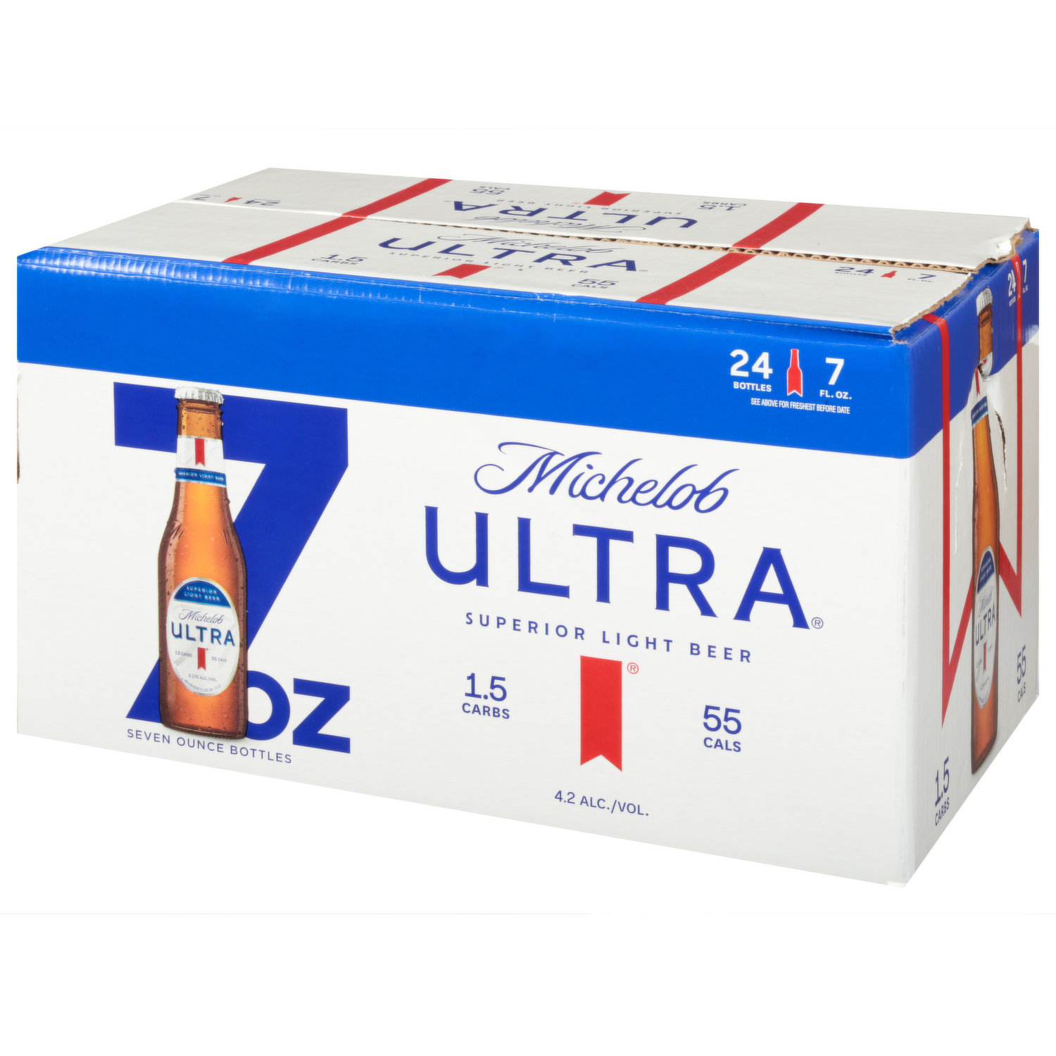 Michelob Ultra Beer, Superior Light - 24 pack, 12 fl oz bottles