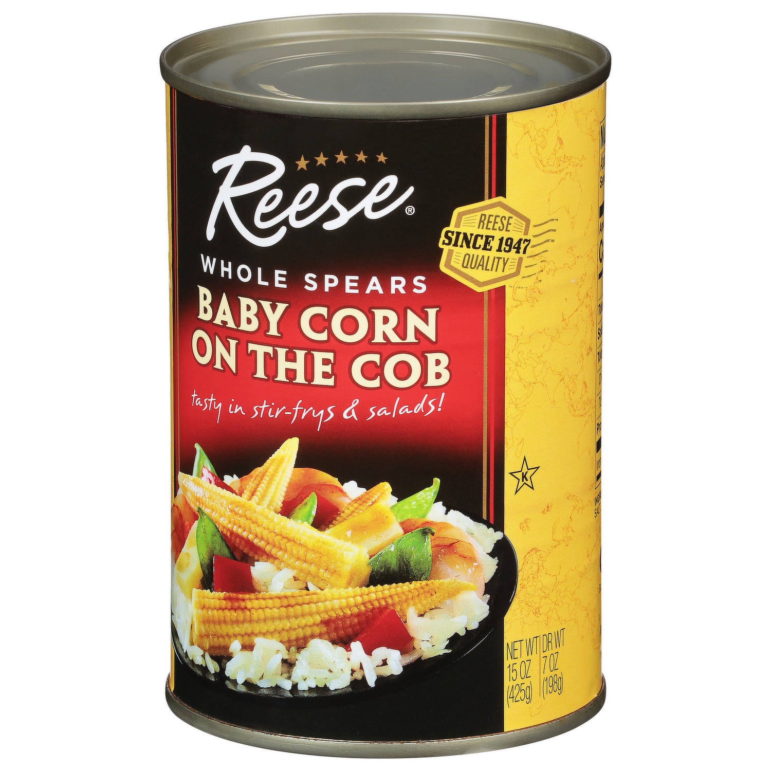 Reese Baby Corn on the Cob, Whole Spears